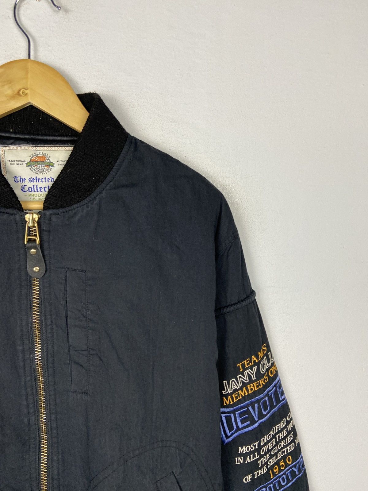 Japanese Brand VINTAGE JANNY STAFF CLUB BOMBER Size US L / EU 52-54 / 3 - 5 Thumbnail