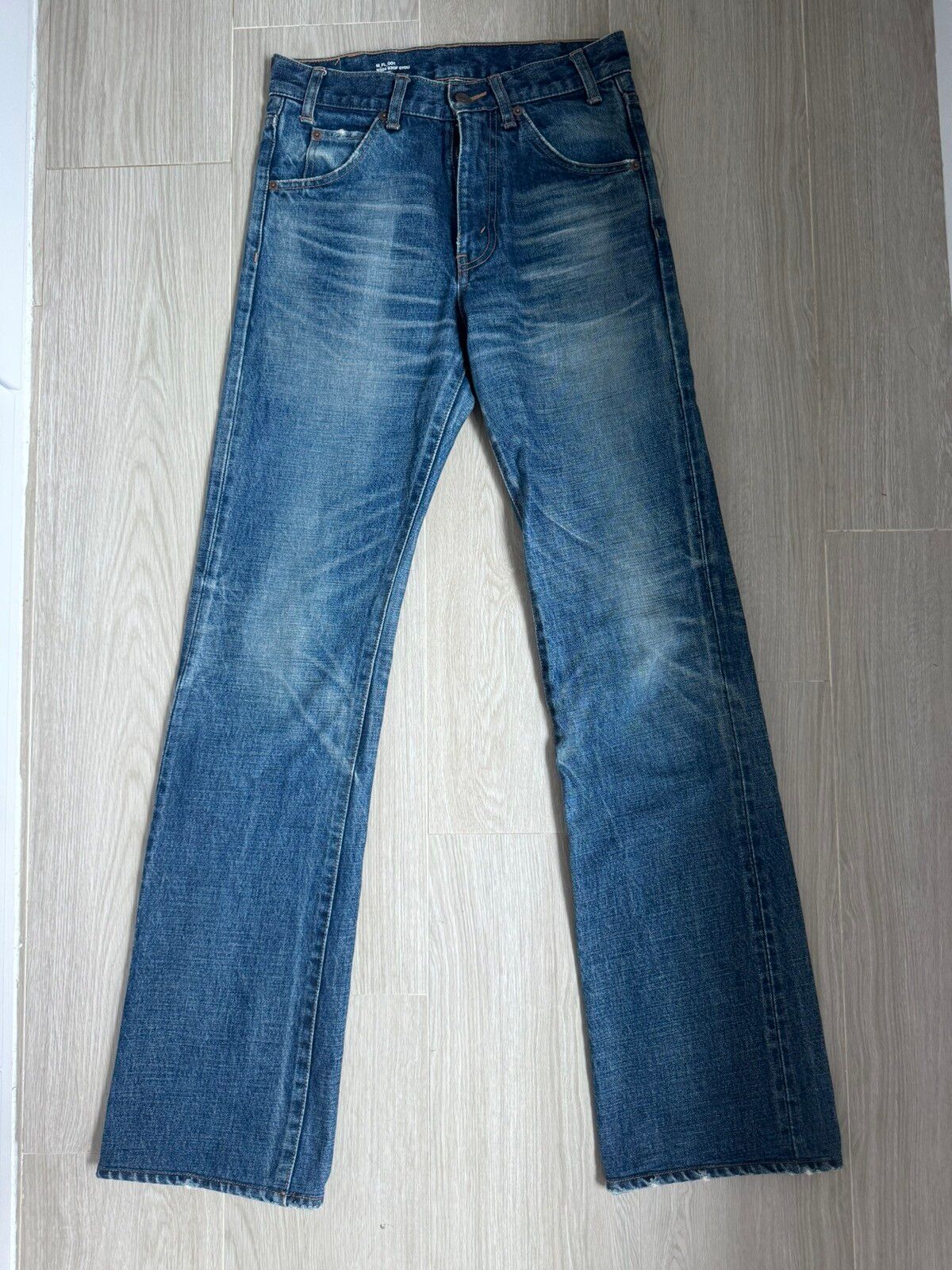 Pre-owned Celine X Hedi Slimane Ss20 Dlyan Flare Jeans In Blue