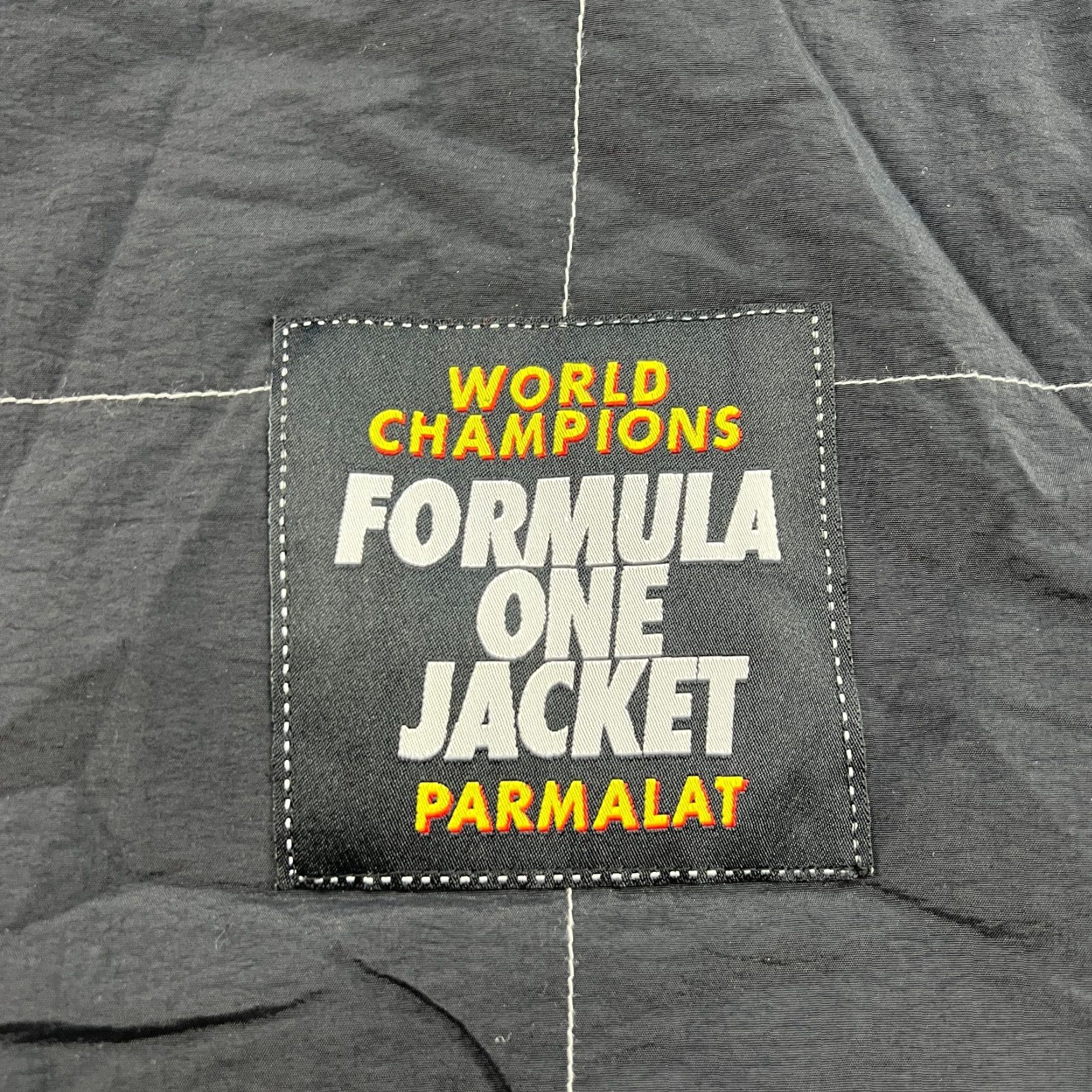 Vintage VINTAGE Parmalat F1 Racing Team World Champions Jacket Medium Black Formula 1 Men M Black Jacket Size US M / EU 48-50 / 2 - 3 Thumbnail