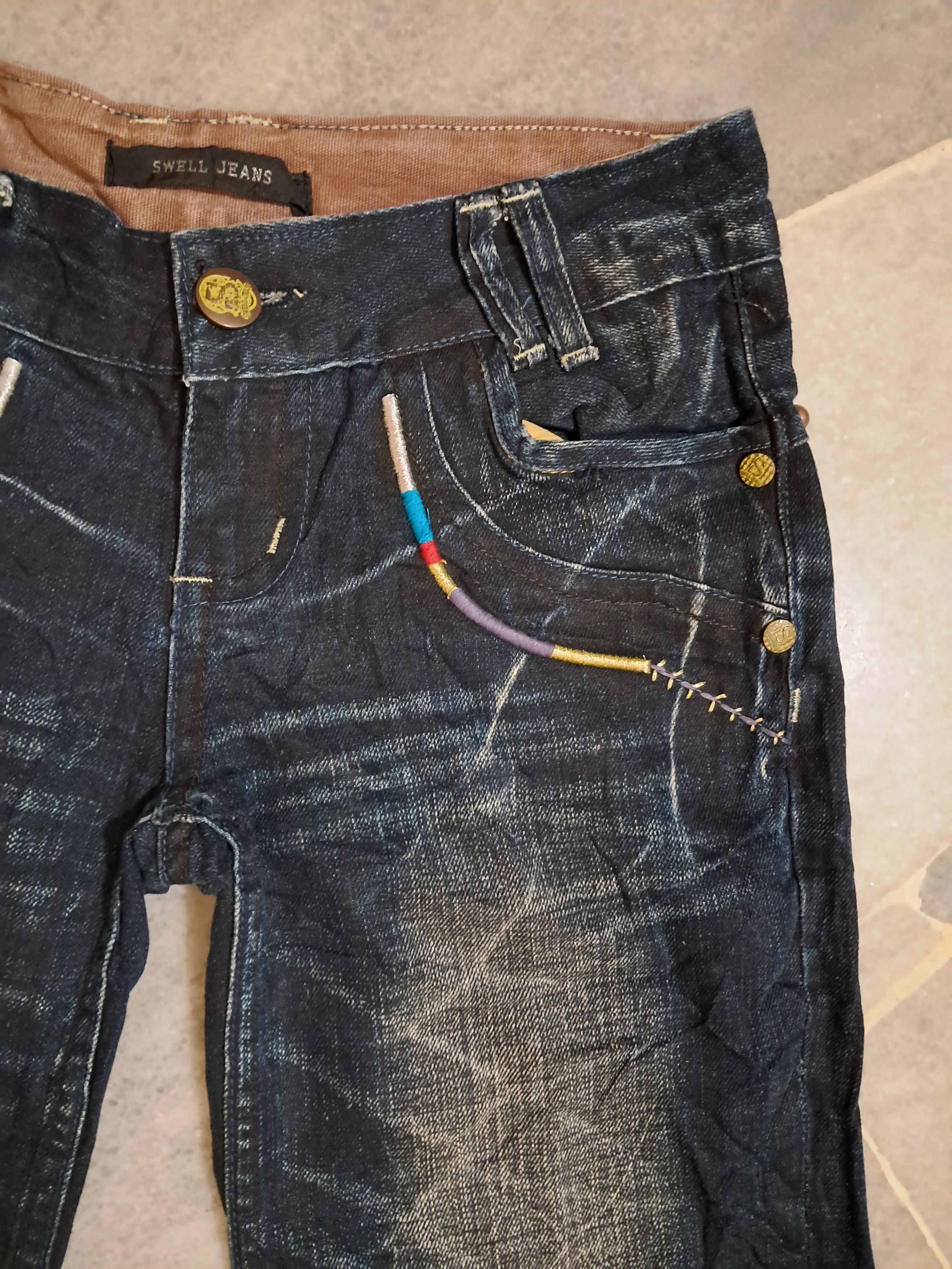Hysteric Glamour × Japanese Brand × Tornado Mart Super Flare Jeans Japan Lightning Wash Swell Jeans Size US 30 / EU 46 - 8 Thumbnail