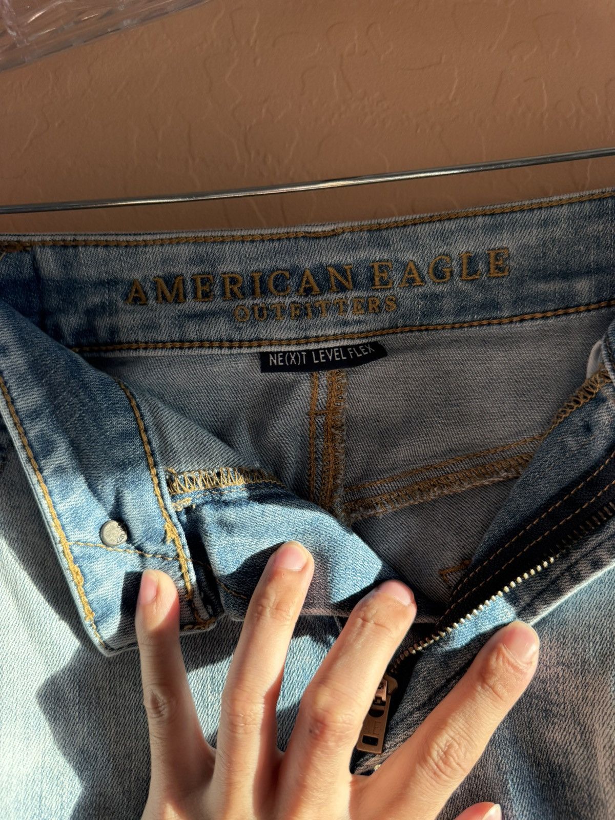 American Eagle Outfitters American Eagle Next Level Flex Jeans - Light Wash Size US 30 / EU 46 - 3 Thumbnail