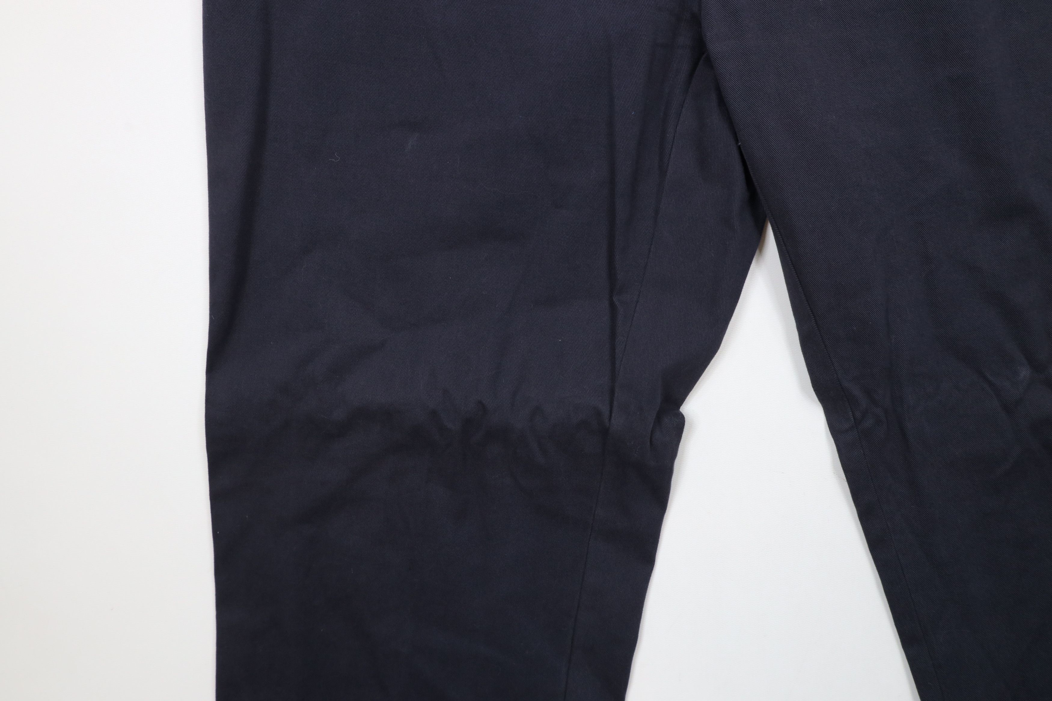 Ralph Lauren × Vintage Vintage 90s Ralph Lauren Wide Leg Chino Pants Navy Blue Size US 38 / EU 54 - 6 Thumbnail