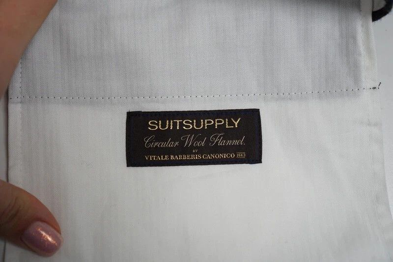 Suitsupply Men Suitsupply Brescia Trousers Flannel Wool Grey Size US40 Size 40R - 4 Thumbnail