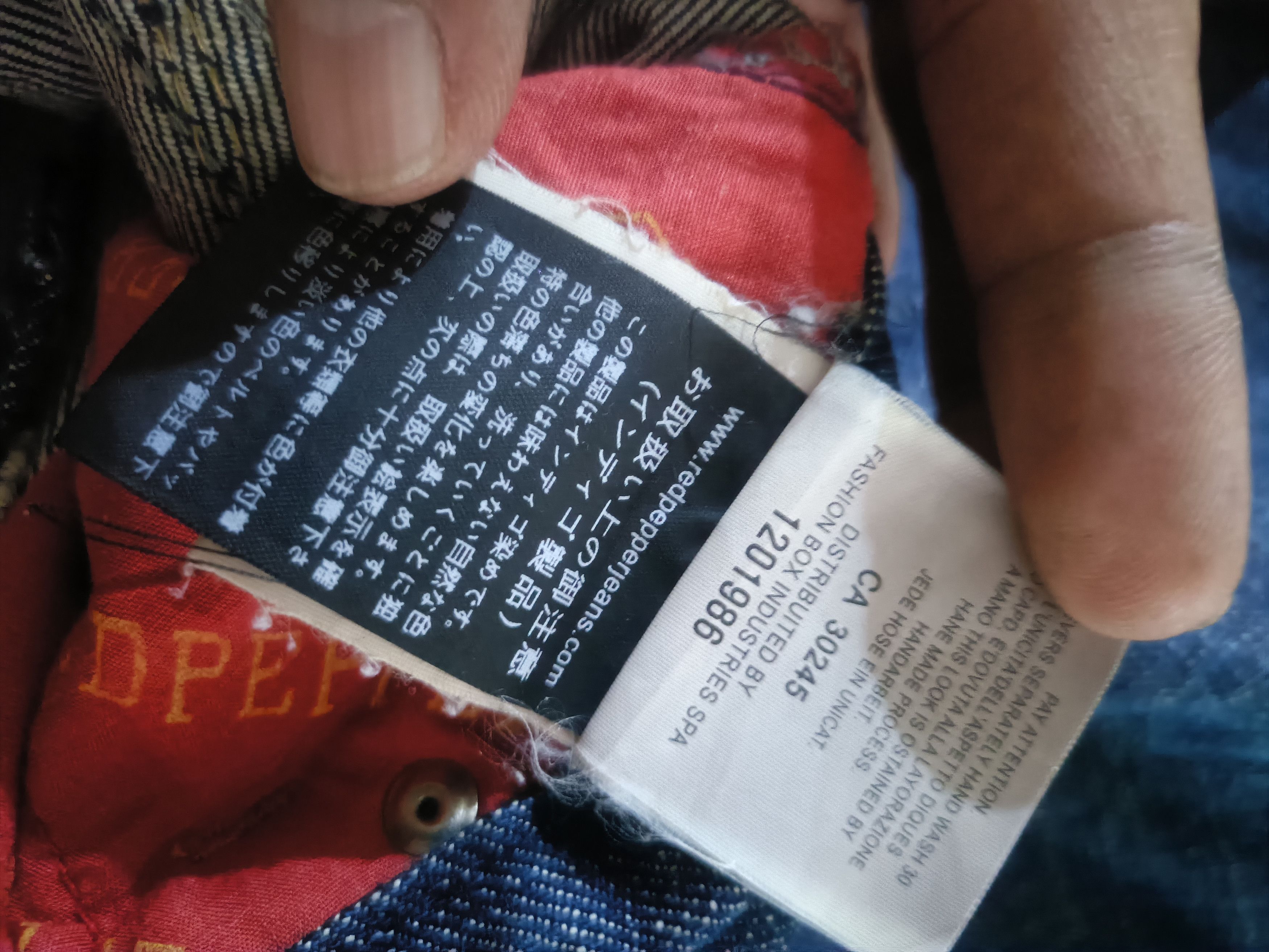 Japanese Brand Vintage red pepper gold label low rise flag flare Y2K jeans Size 24" / US 00 / IT 34 - 8 Thumbnail