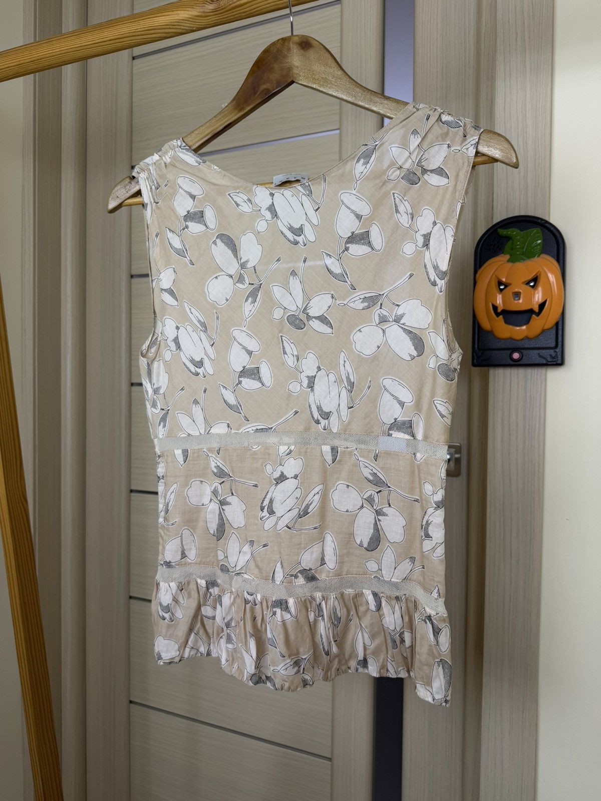 Marni Vintage Marni Floral Print Cotton Tie-Up Detail Blouse Size XS / US 0-2 / IT 36-38 - 5 Thumbnail