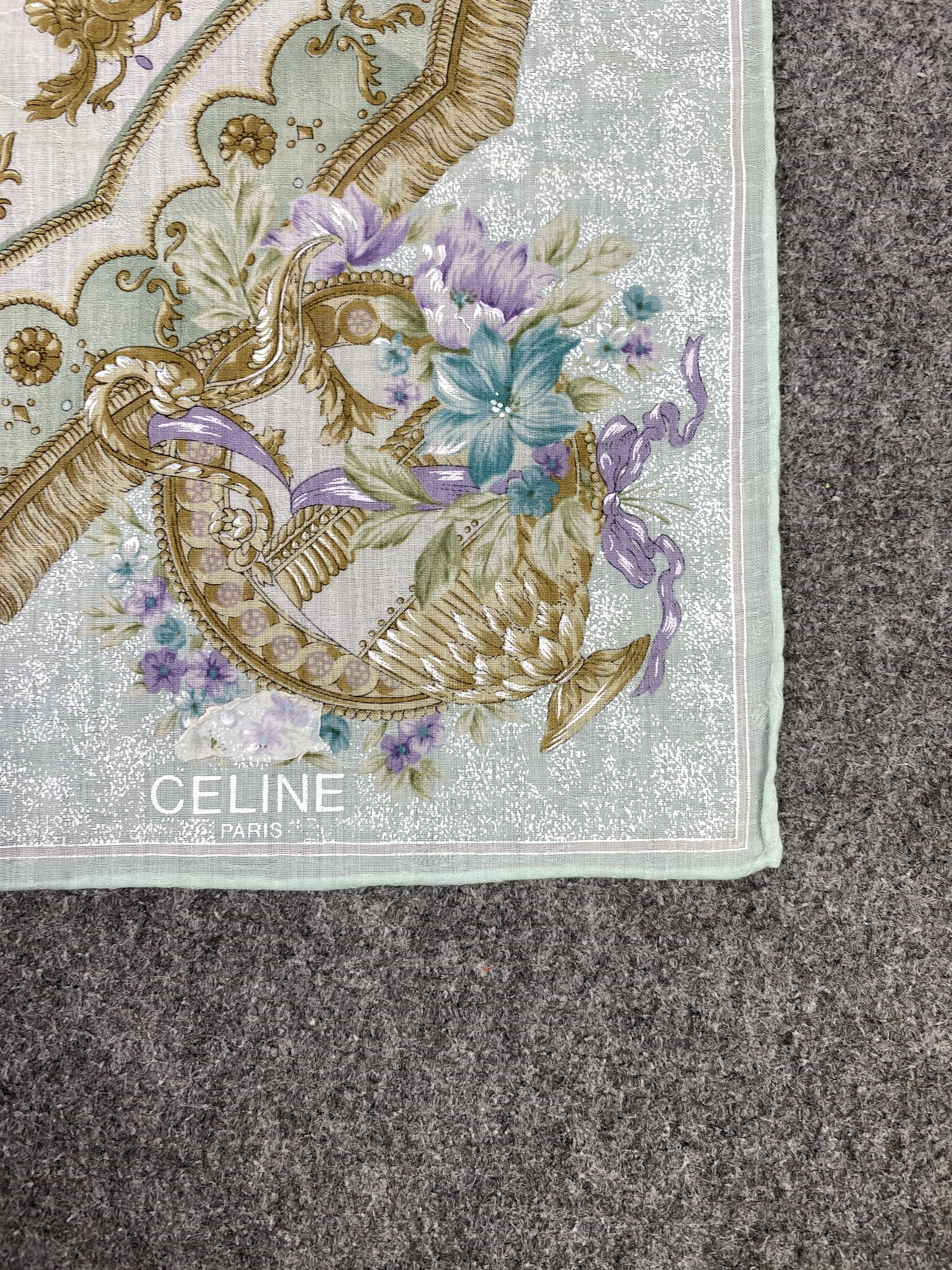 Celine Vintage Celine Handkerchief / Neckerchief KT0116 Size ONE SIZE - 5 Thumbnail