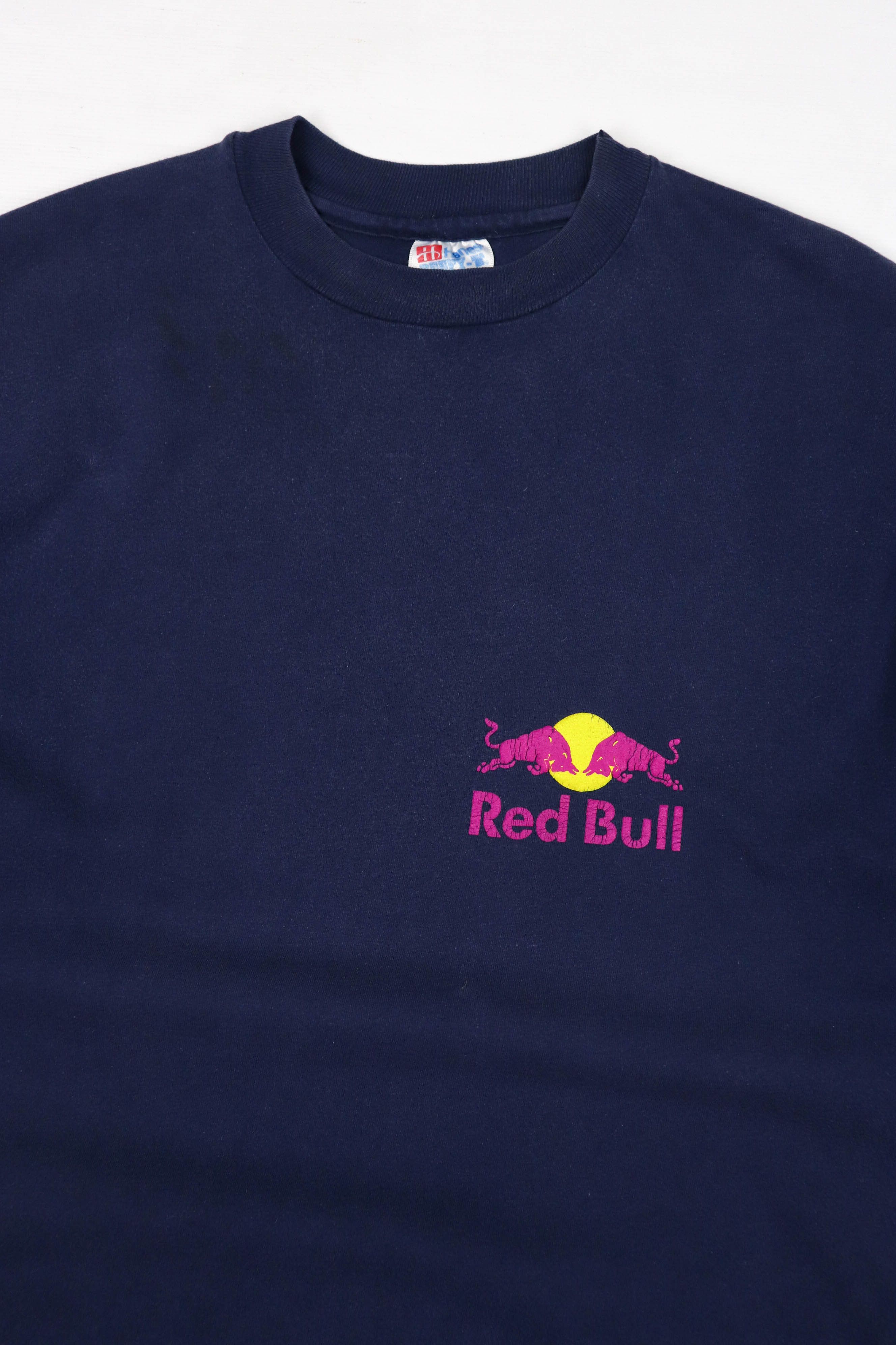 Red Bull Red Bull Vintage 90s Made in USA Sun Faded Graphics T-shirt Size US XL / EU 56 / 4 - 3 Thumbnail