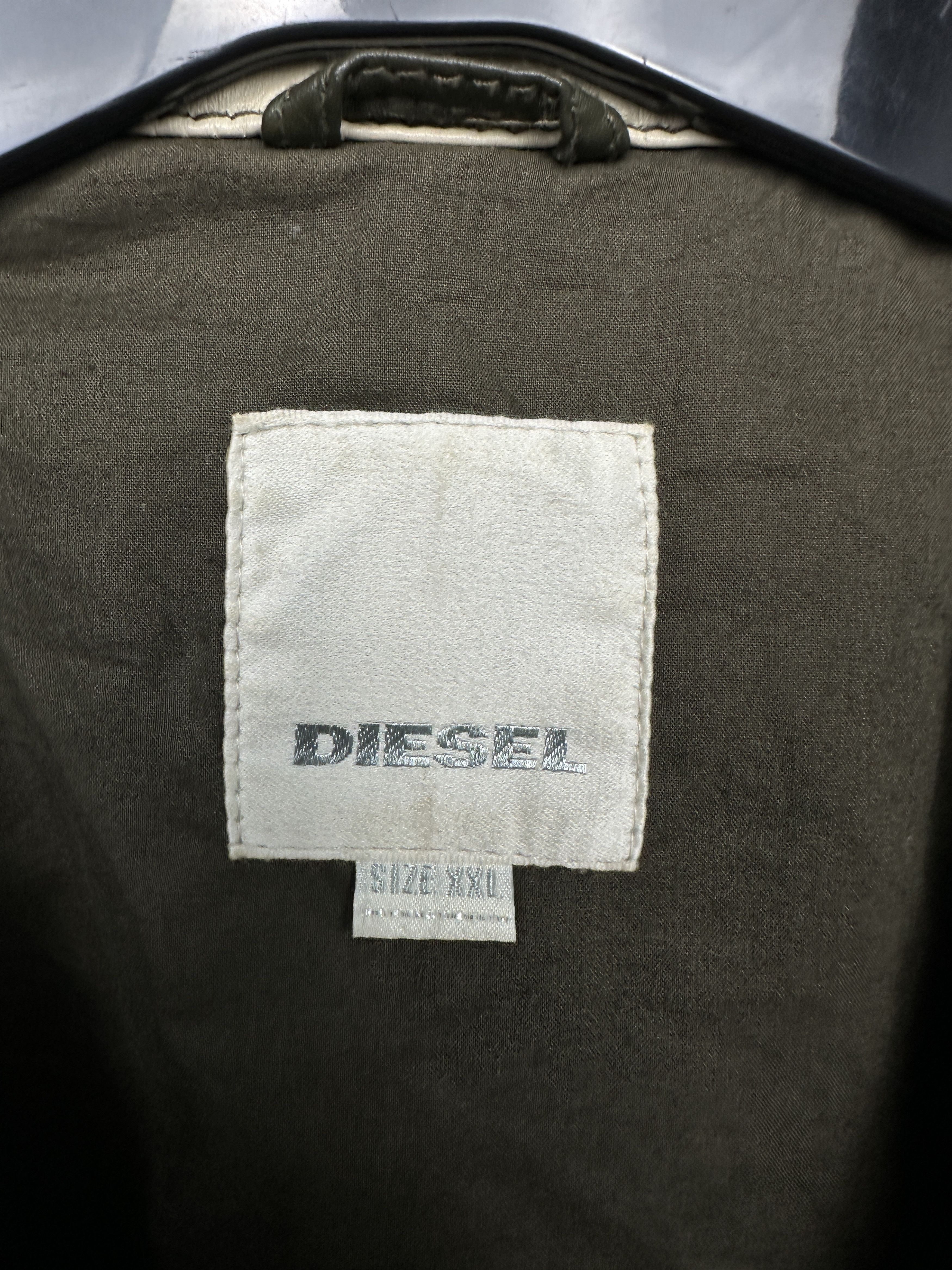 Diesel Diesel Vintage Womens Leather Biker Jacket Size XXL / US 16-18 / IT 52-54 - 10 Thumbnail