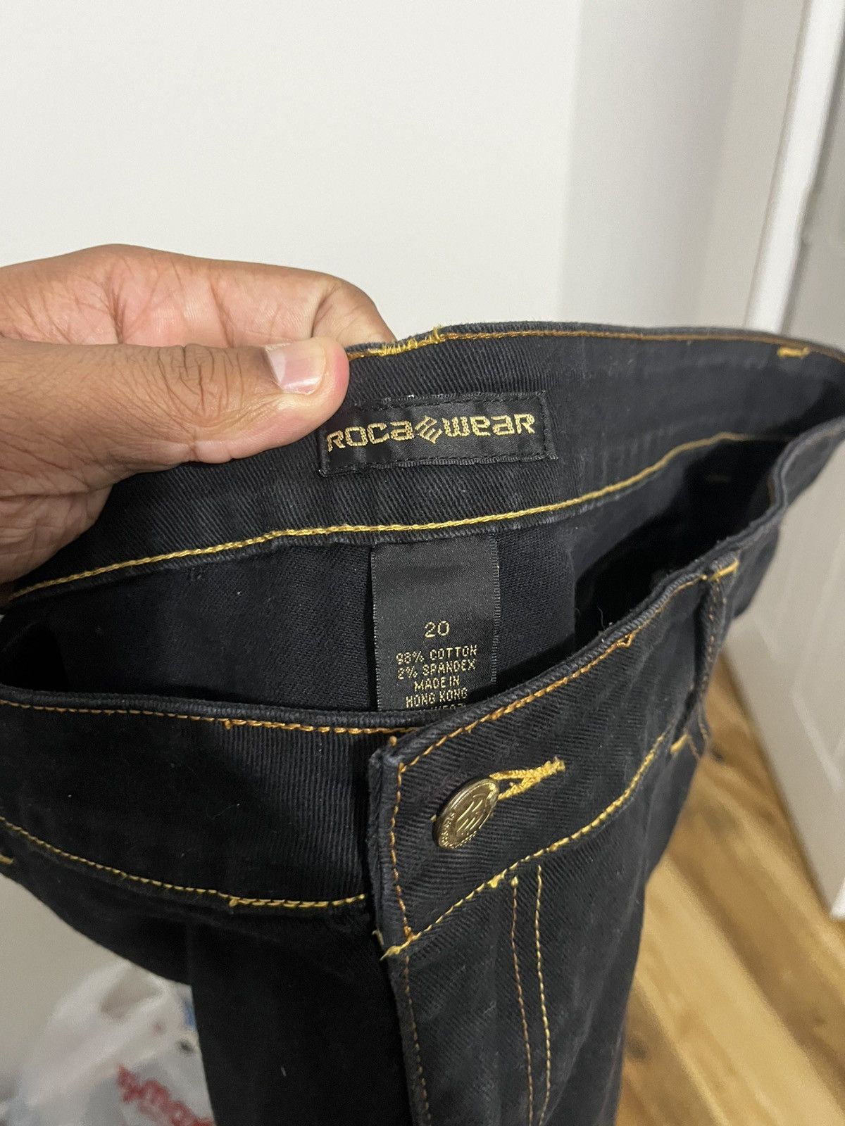 Rocawear Rocawear Black Embroidered Jeans Size 20 Y2K Hip Hop Denim Size 42" / US 20 - 5 Thumbnail