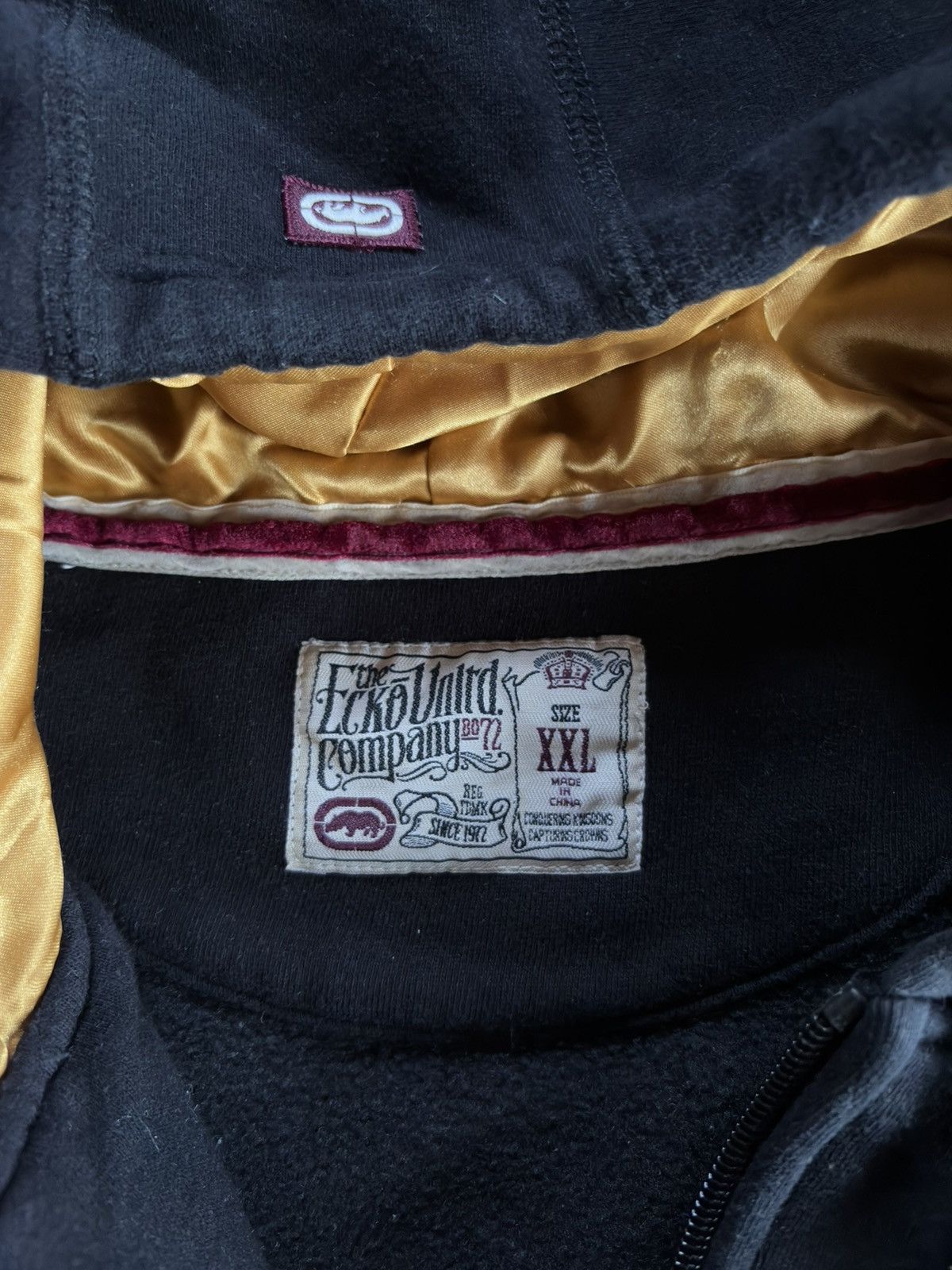 Ecko Unltd. Ecko Unlimited Studded Logo Baggy Zip Hoodie XXL Size US XXL / EU 58 / 5 - 9 Thumbnail
