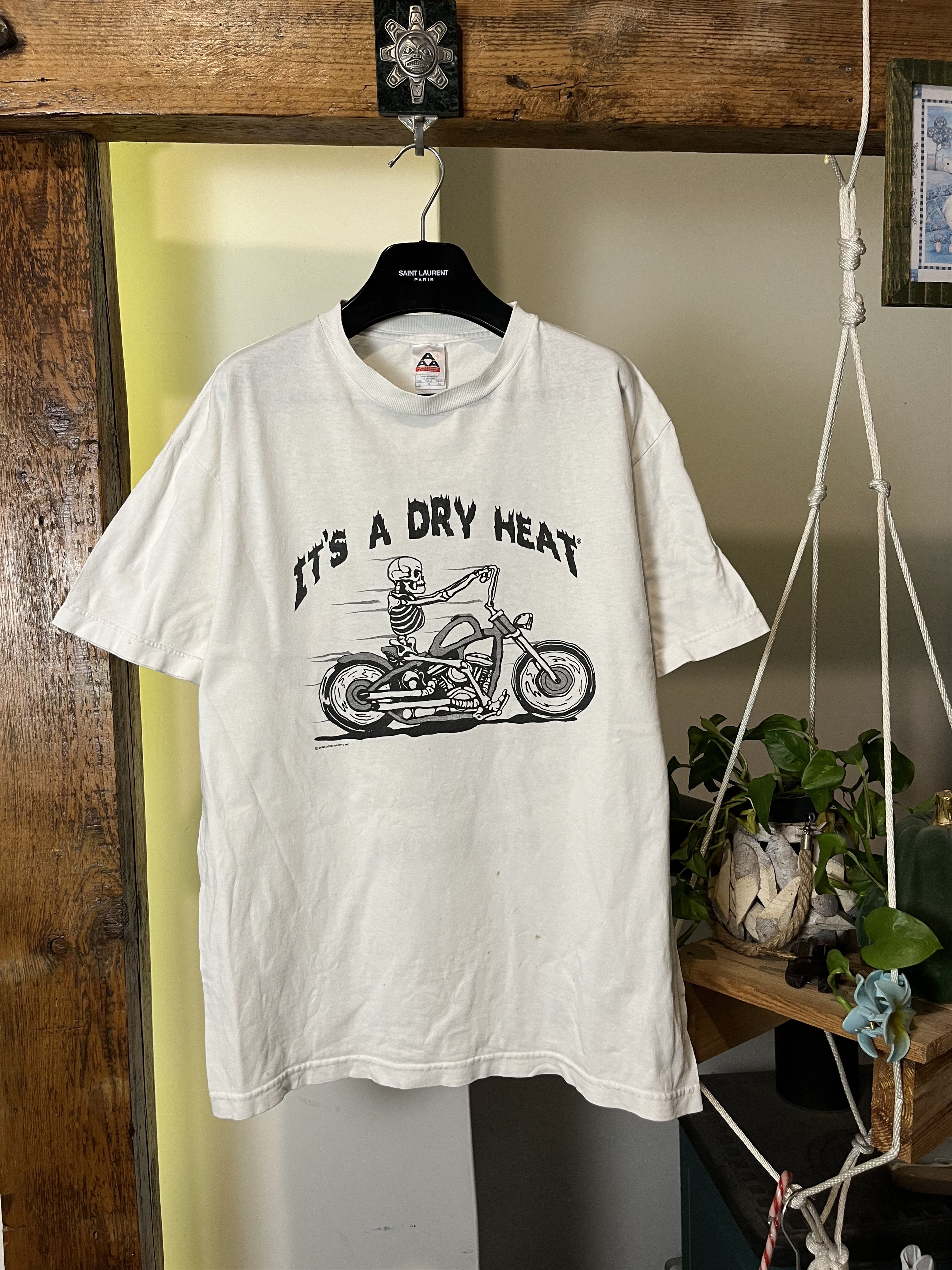 Harley Davidson × Vintage Vintage Biker It's A Dry Heat Distressed Tee Size US L / EU 52-54 / 3 - 1 Thumbnail