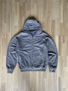 Balenciaga Men's Distressed Zip-Up Logo Hoodie