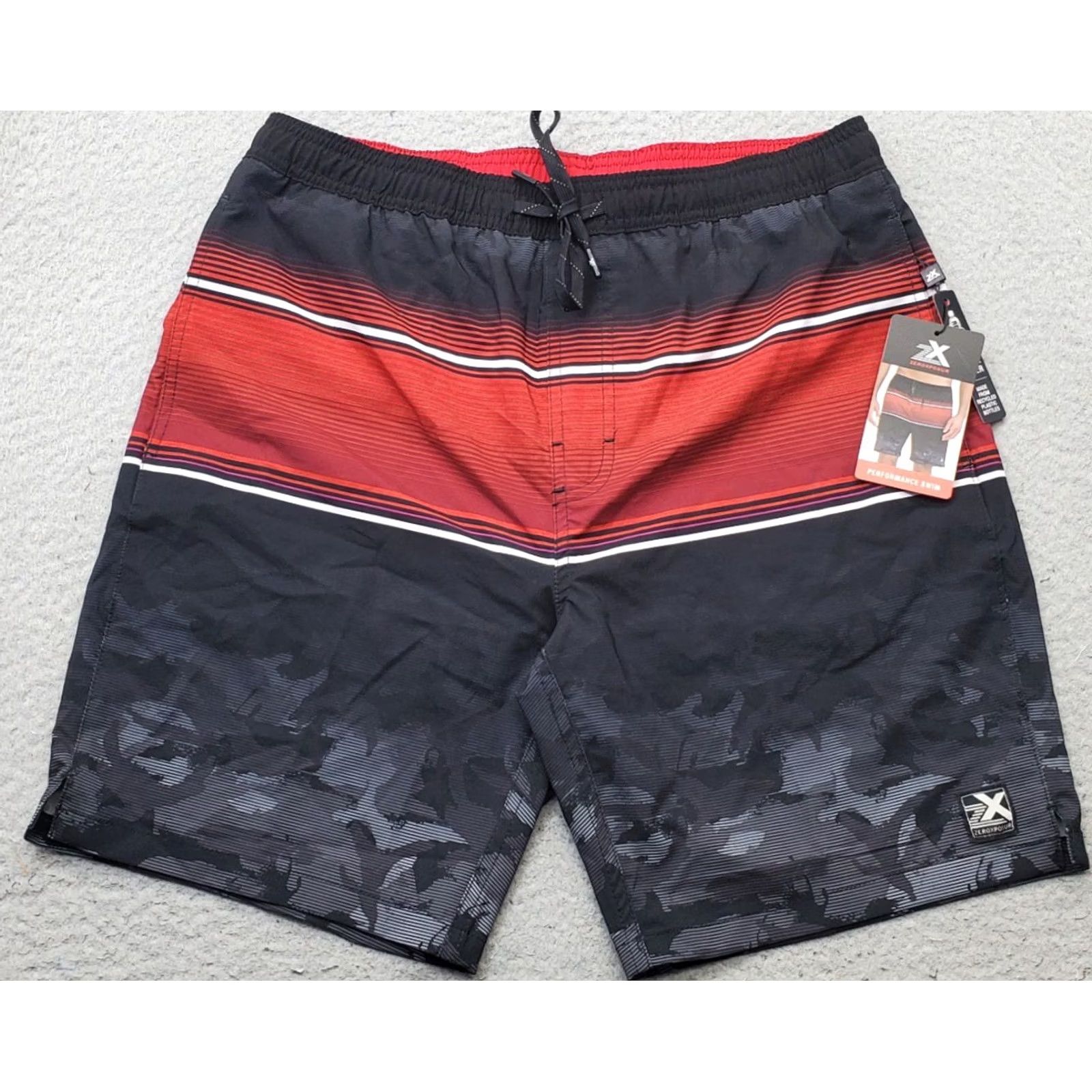 ZeroXposur ZeroXposur Board Shorts Mens M Multi Lined Camo Striped Performance Water Polo Size US M / EU 48-50 / 2 - 2 Thumbnail