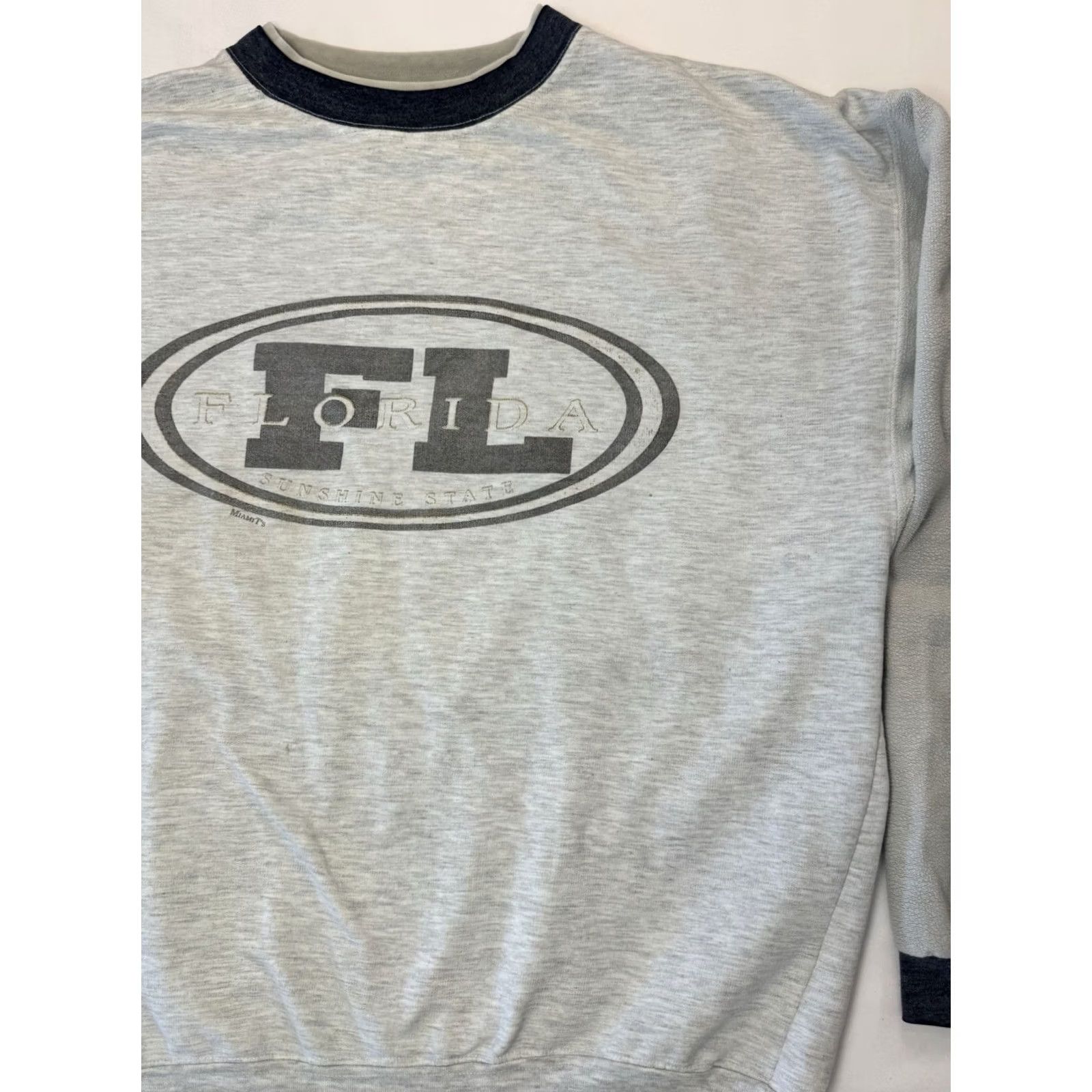 Vintage VINTAGE Florida Sunshine State Sweatshirt Gray XL 90s Crewneck Long Sleeve Mens Size US XL / EU 56 / 4 - 2 Thumbnail