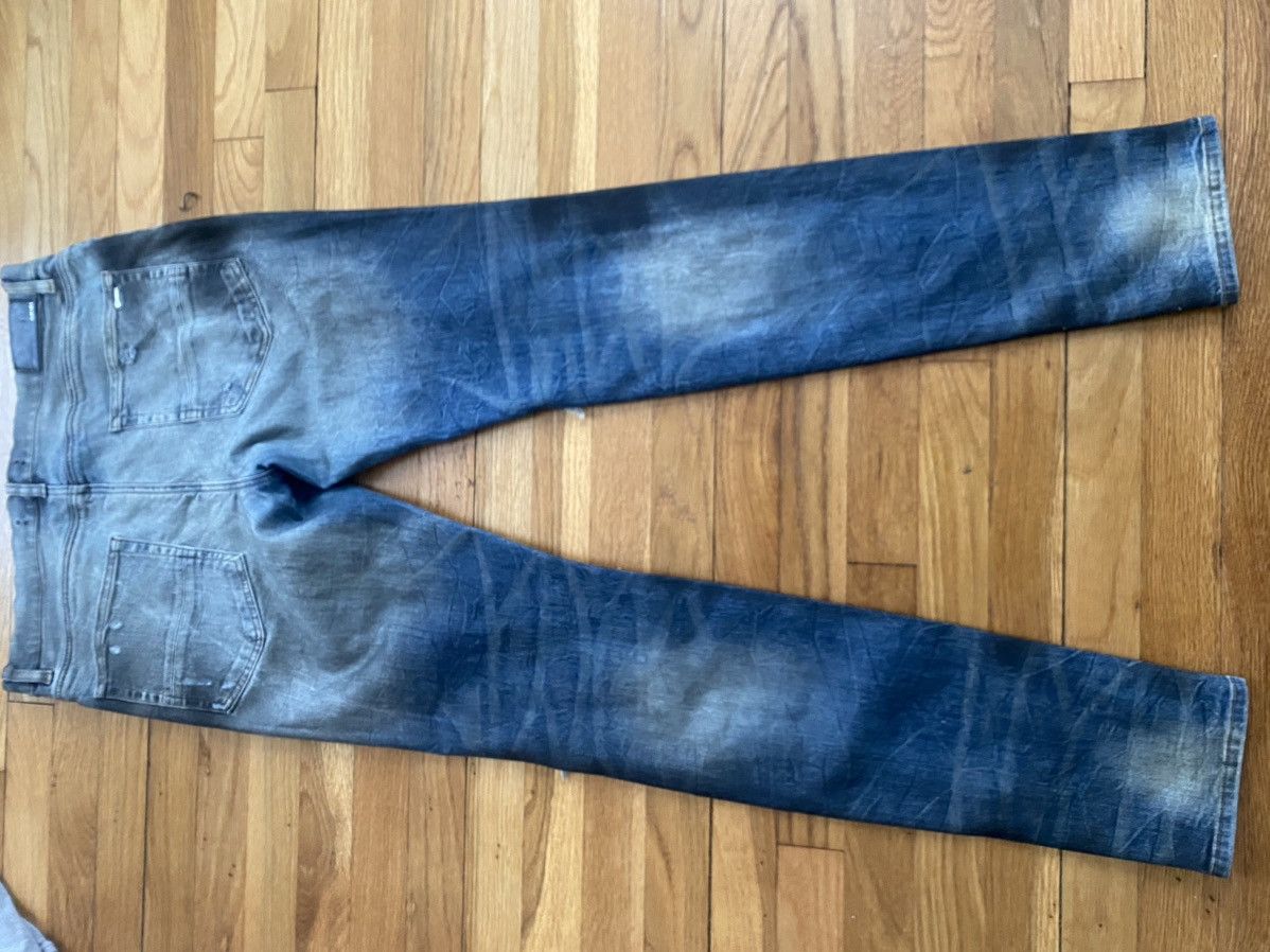 Amiri Amiri Dirty Indigo Cashmere Patch Mx1 Distressed Denim Size US 36 / EU 52 - 2 Thumbnail