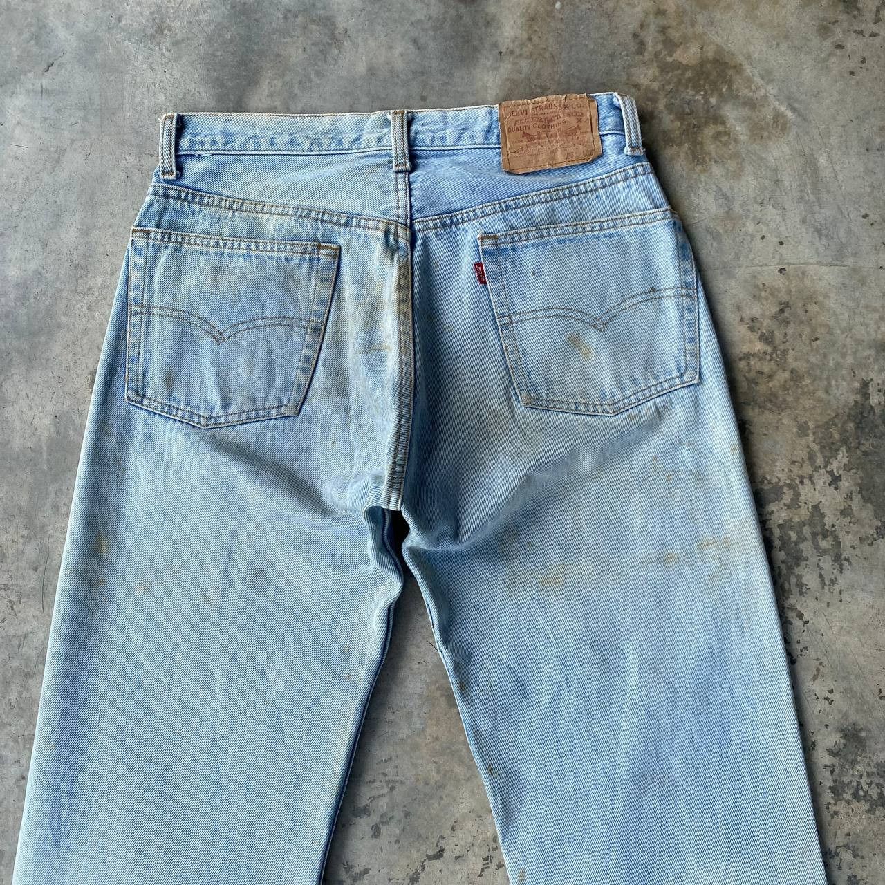 Levi's × Vintage VINTAGE 1989 LEVIS 501XXSTONEWASH DIRTY 555 BUTTON W29X32.5 Size US 29 - 7 Thumbnail