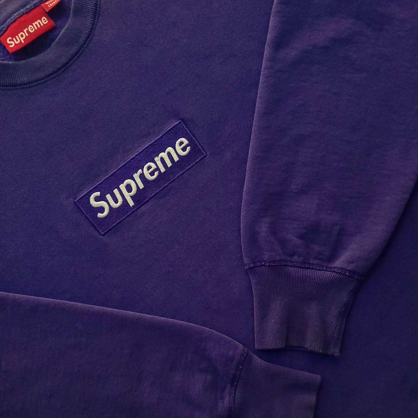 image of Supreme Purple On Purple 2006 Crewneck, Men's (Size XL)