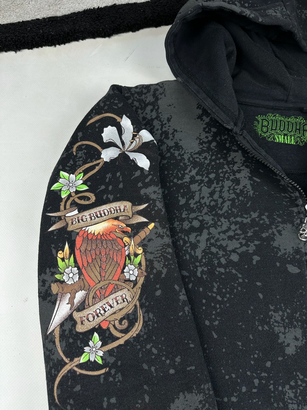 Ed Hardy × Vintage Vintage Ed Hardy Style Zip-Hoodie Rusty Neal Los-Angeles Y2K Size US S / EU 44-46 / 1 - 6 Thumbnail