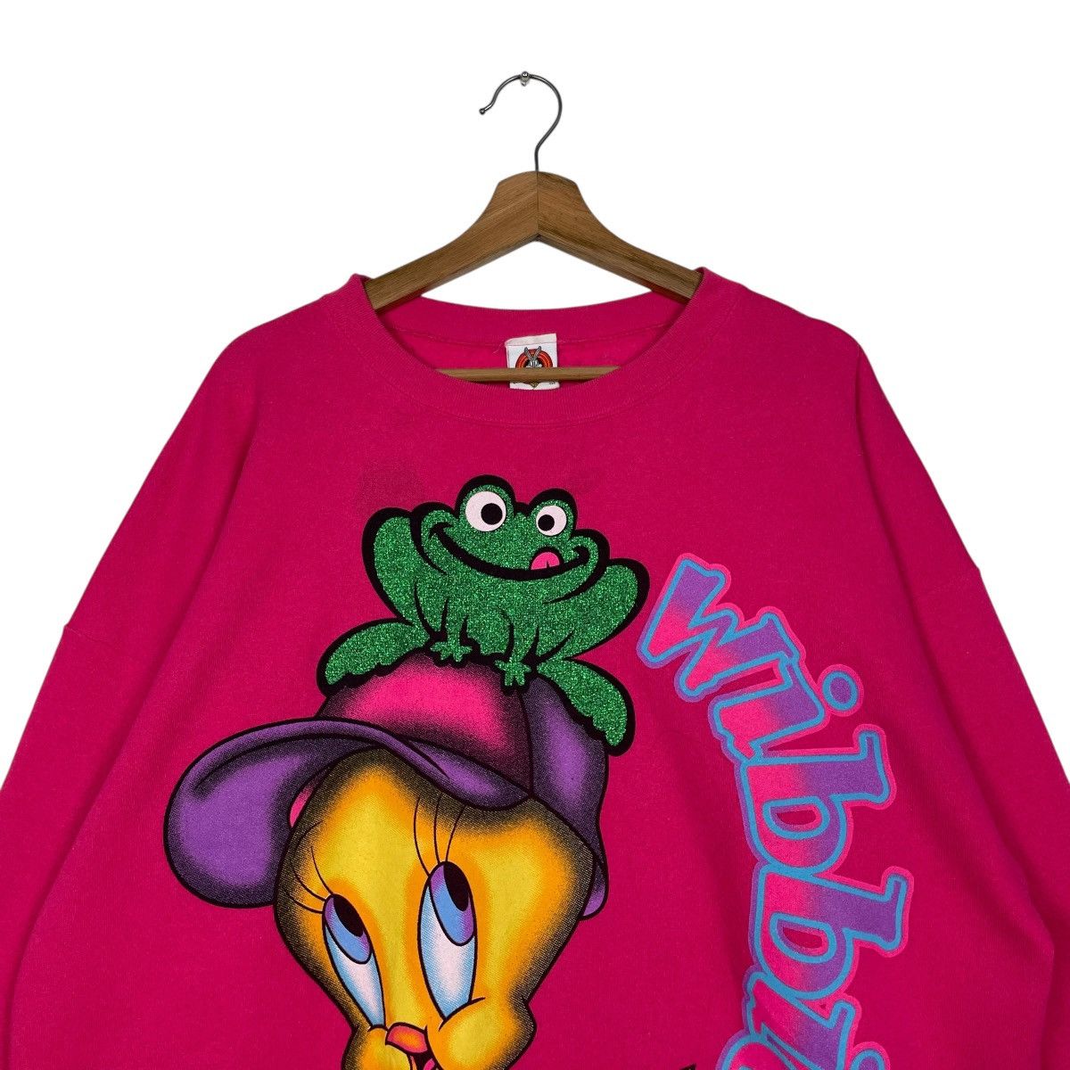 Warner Bros Vtg 90s Warner Bros Looney Tunes Tweety Wibbit Sweatshirt Size US L / EU 52-54 / 3 - 2 Thumbnail