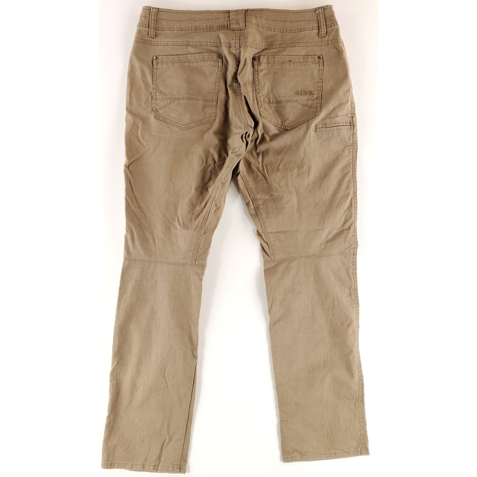Vintage Kuhl Free Kanvus Pants Jeans Brown Mens 37 x 32 Inseam 32 Regular Chino Men Size US 37 - 4 Thumbnail
