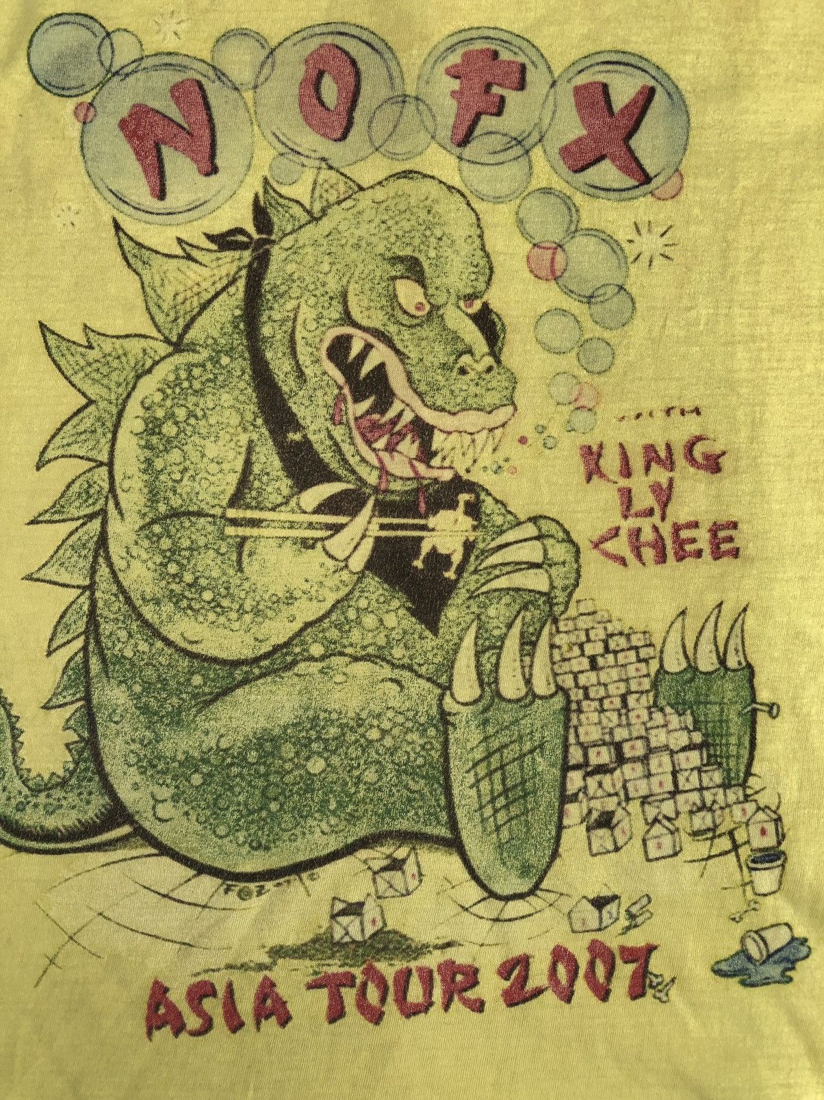 Band Tees × Vintage 00s Nofx Asia Tour Punk Rock Band Tee Shirt Size US L / EU 52-54 / 3 - 5 Thumbnail