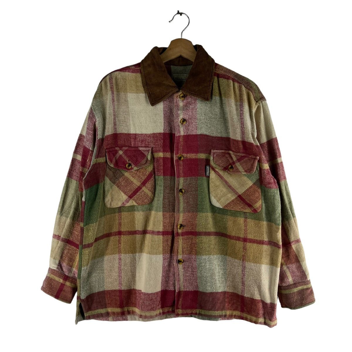 Japanese Brand 🔥90’s Tartan Design Flannel Jacket Mandoc Sugar Cane Design Size US M / EU 48-50 / 2 - 1 Thumbnail