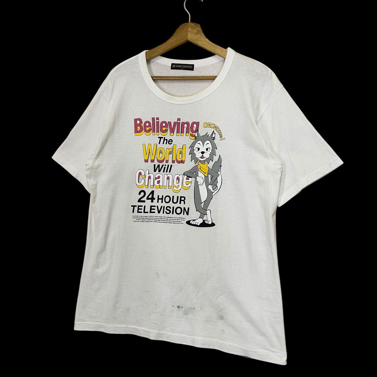Japanese Brand 24 Hour Television Big Logo Shortsleeve Tee Size US M / EU 48-50 / 2 - 3 Thumbnail