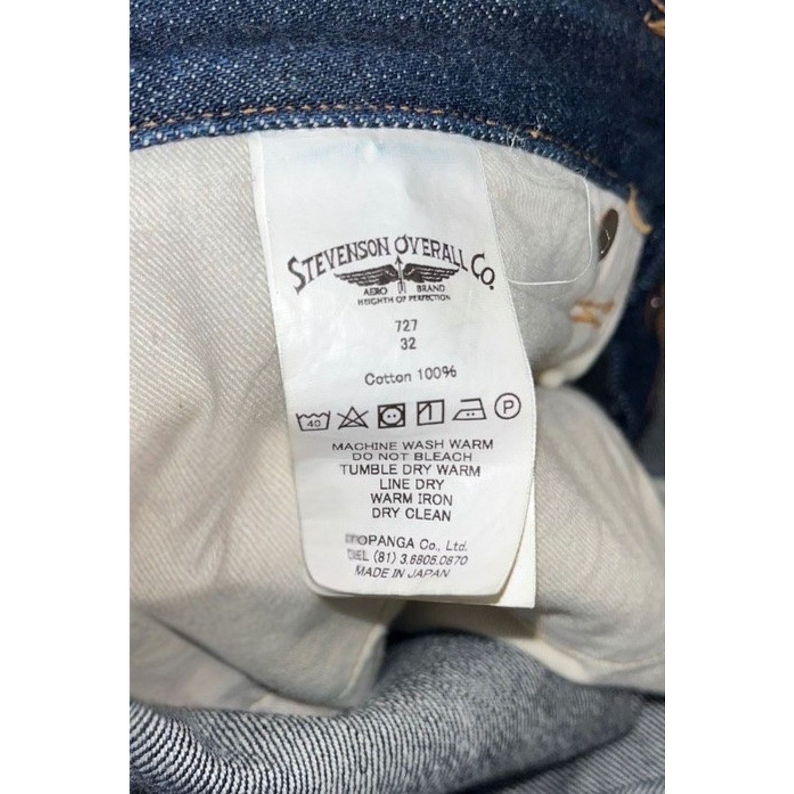 Stevenson Overall Co. Stevenson Overall Co Lot 727-RXX Selvedge Jeans 32x29 Raw Size US 32 / EU 48 - 8 Thumbnail