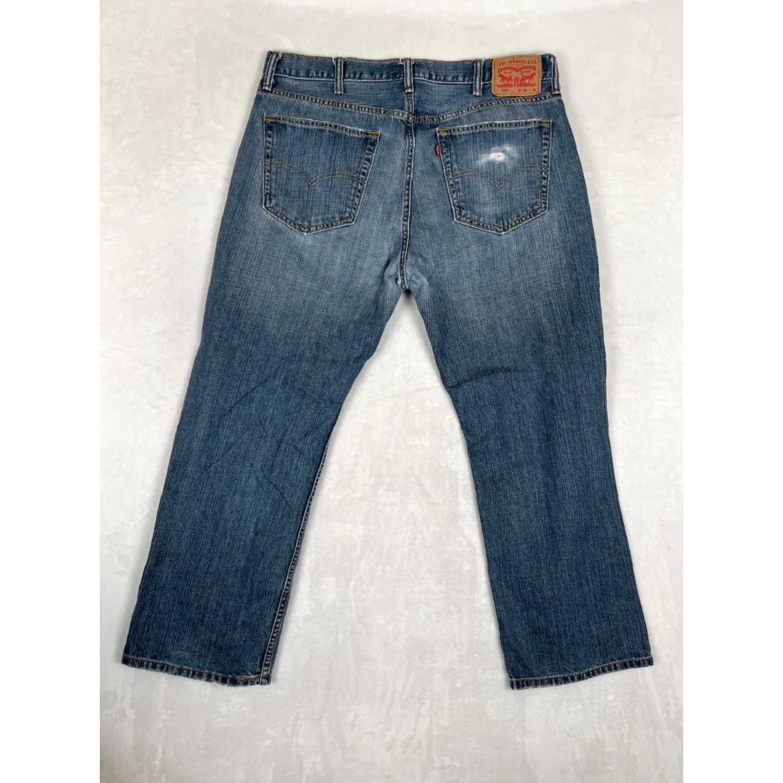Levi's Levi's 559 Jeans Relaxed Straight Denim 38 x 30 Blue Cotton USA 90s Vintage? No, Not Vintage Size US 38 / EU 54 - 4 Thumbnail