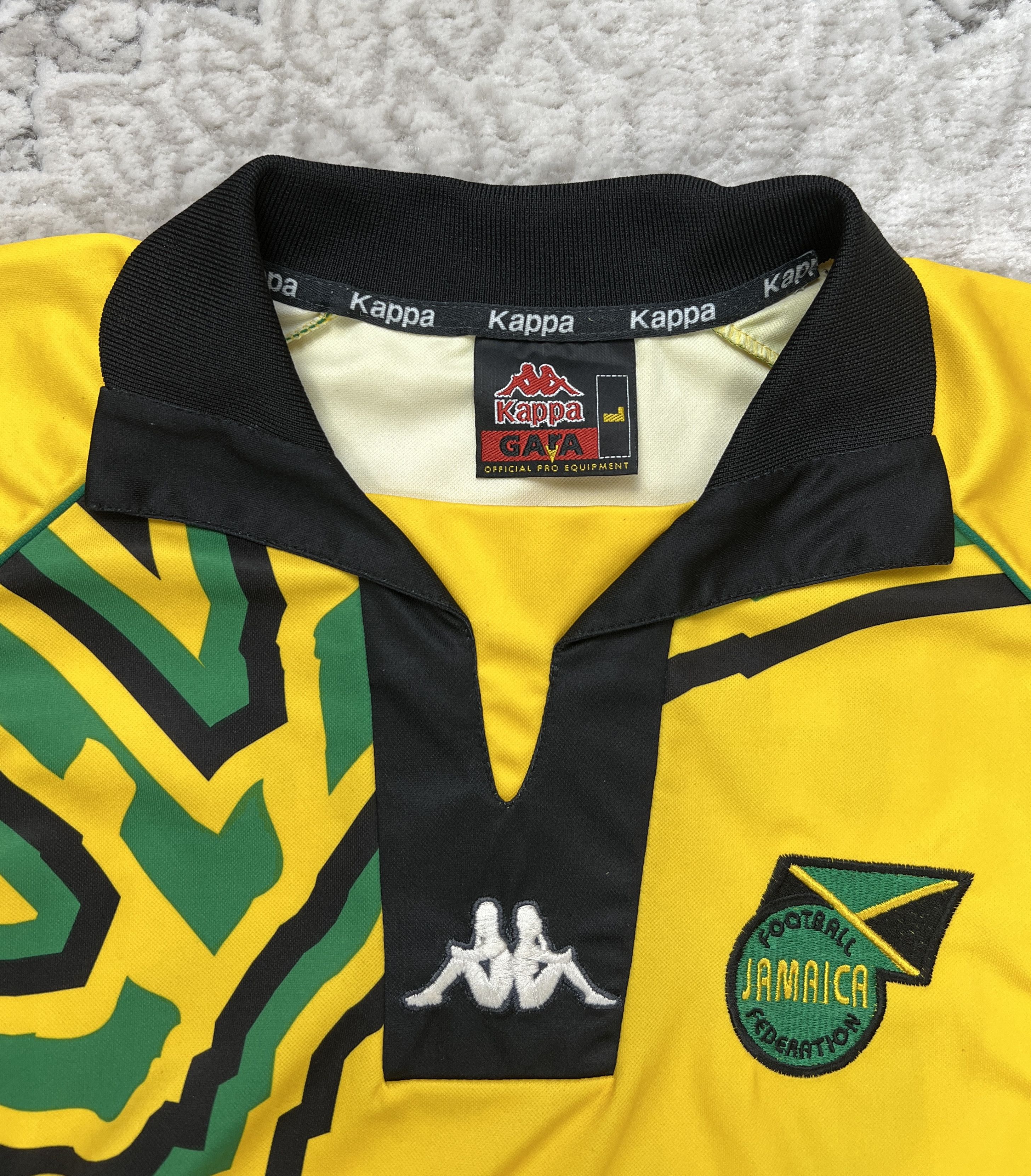 Kappa Vintage Jamaica Kappa Home Jersey 1998 World Cup "Hall 22" Size US L / EU 52-54 / 3 - 6 Thumbnail