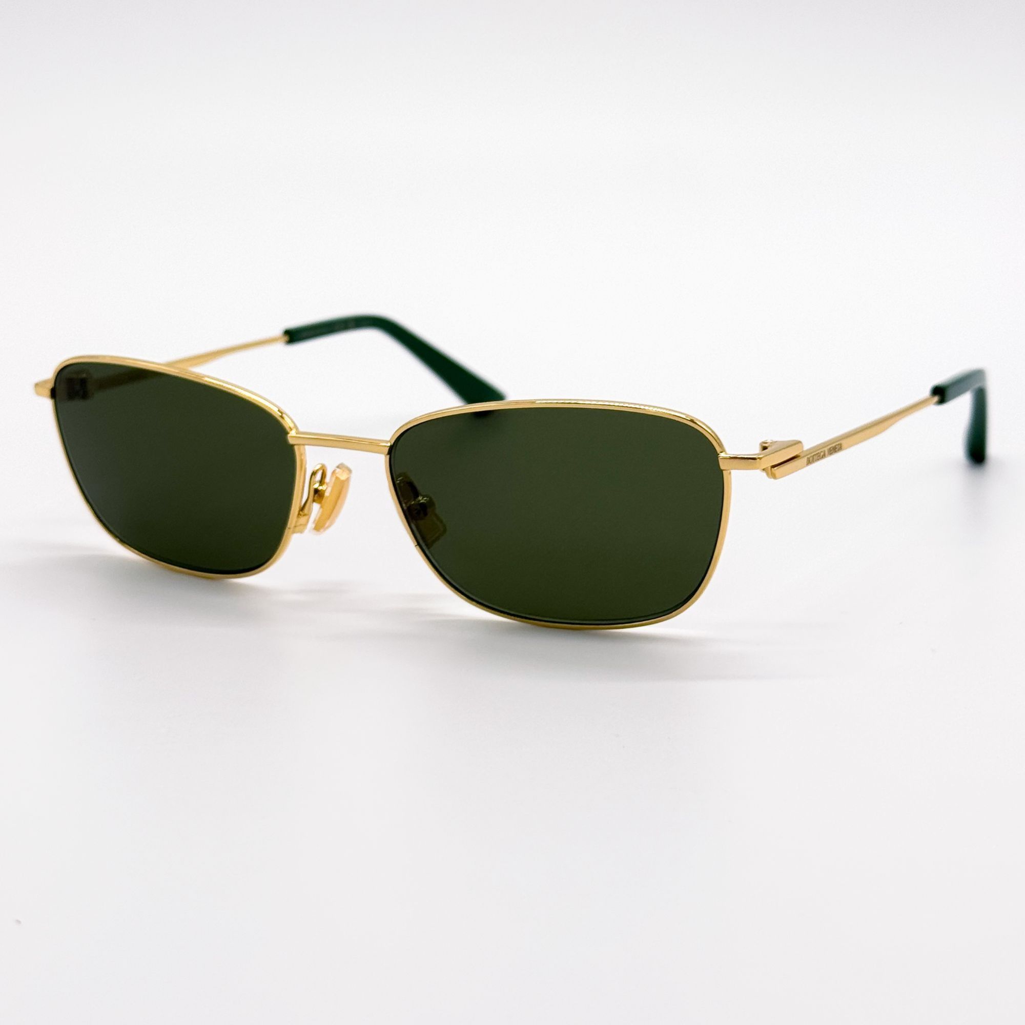 Bottega Veneta NEW BOTTEGA VENETA SUNGLASSES BV1300S 002 WOMEN GOLD/GREEN Size ONE SIZE - 1 Thumbnail