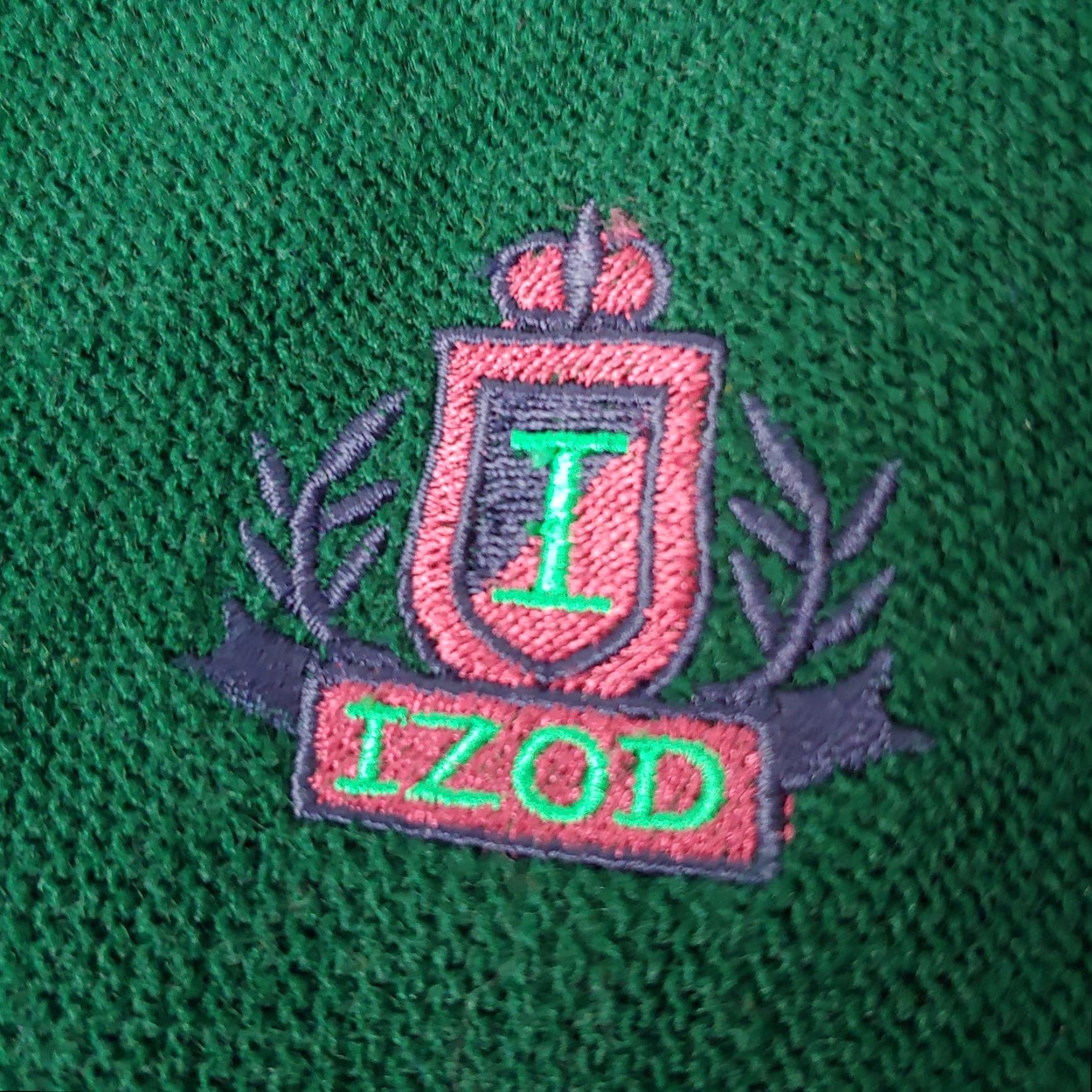 Izod VINTAGE IZOD Cardigan Sweater Men L Hunter Green V-Neck Knit Logo 80s Academia Grandpacore Grunge Size US L / EU 52-54 / 3 - 2 Thumbnail