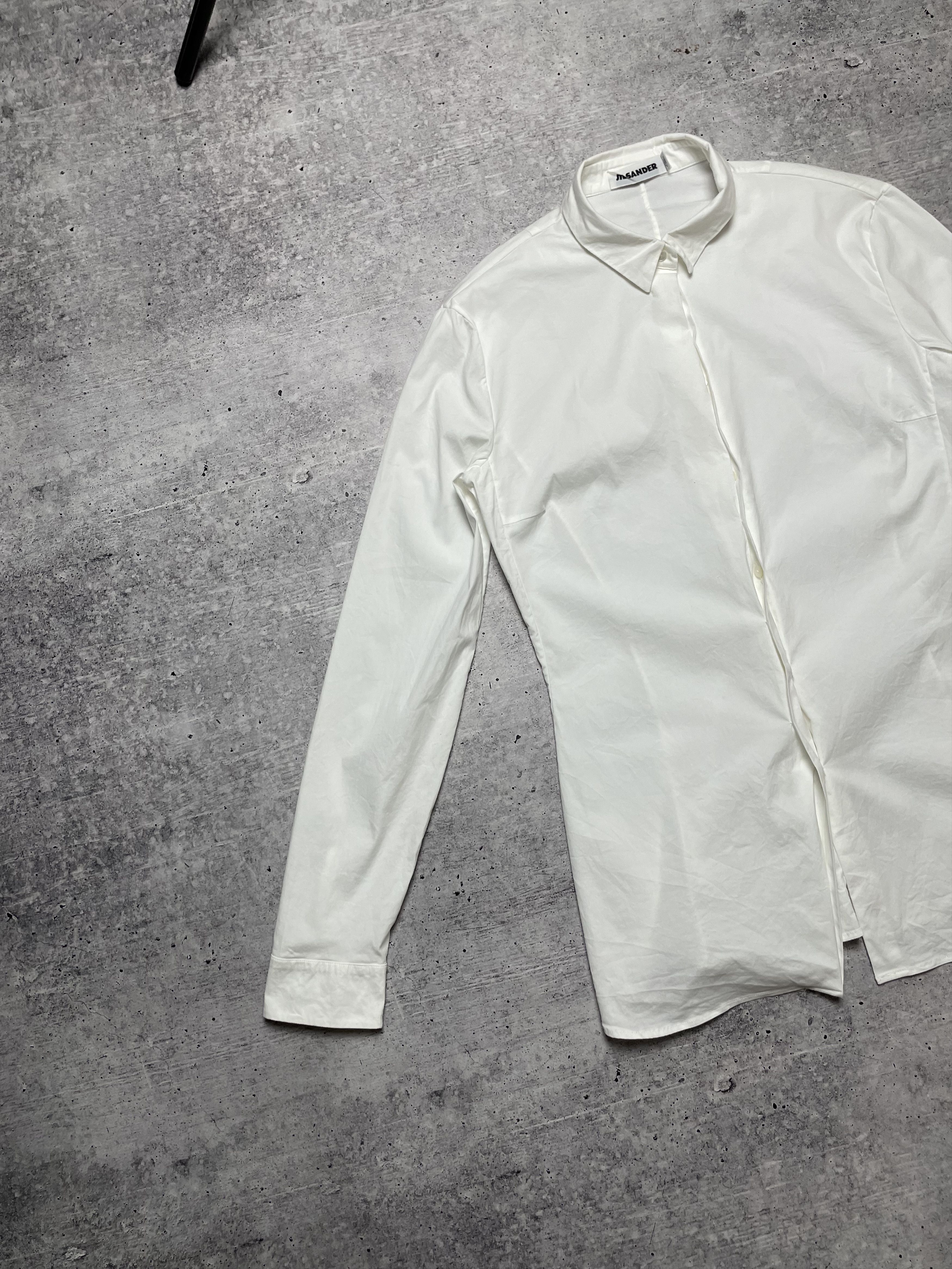 Jil Sander Jil Sander Tailored White Poplin Shirt Made In Italy Size XXS / US 00 / IT 34 - 2 Thumbnail