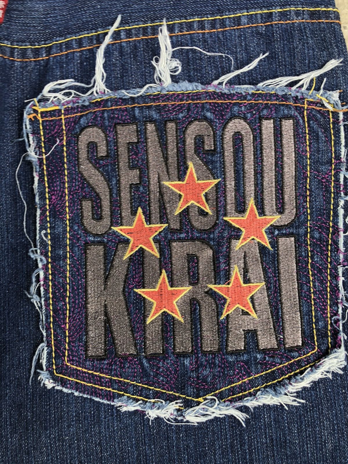 RMC Jeans Red Monkey Company Embroidered Jeans Baggy Jeans Hip Hop Size US 32 / EU 48 - 15 Thumbnail