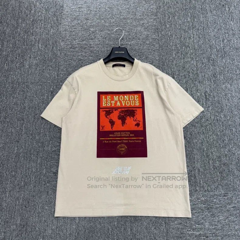 Louis Vuitton Louis Vuitton Rhinestone map short sleeve Size US L / EU 52-54 / 3 - 1 Thumbnail