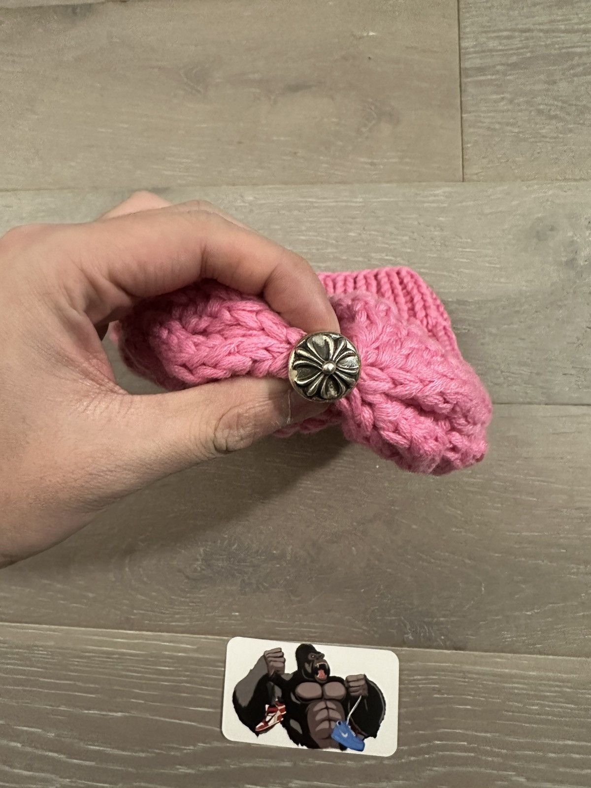 Chrome Hearts Chrome Hearts Cross Patch Cashmere Beanie Kids Size ONE SIZE - 4 Thumbnail