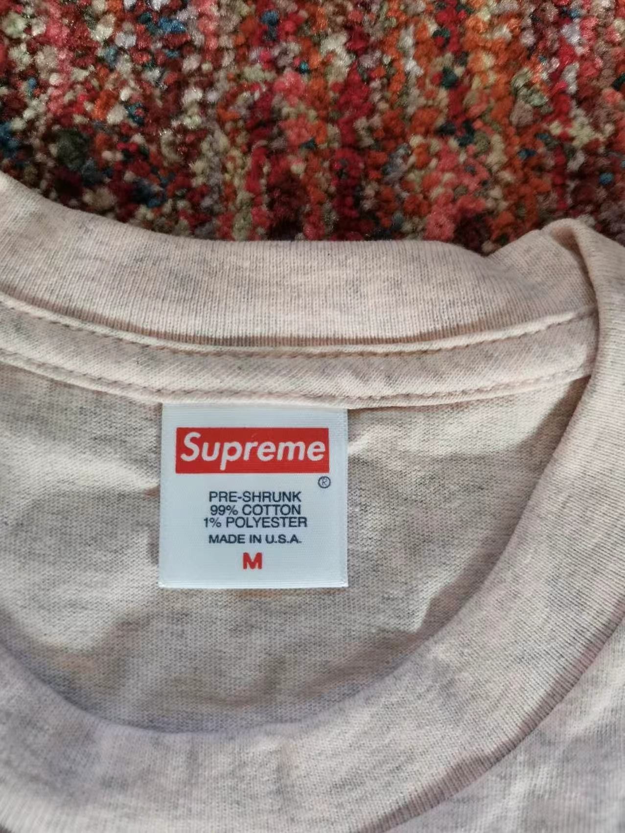 Supreme NEVER WORN* Supreme FW19 Bible Tee Heather Light Pink Size US M / EU 48-50 / 2 - 4 Thumbnail