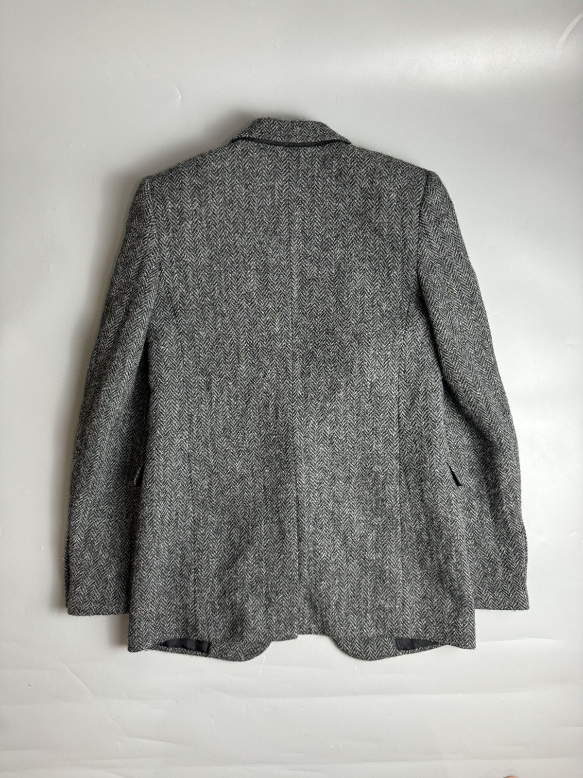 Hedi Slimane × Saint Laurent Paris Saint Laurent Wool Tweed Herringbone 1B Tailored Jacket Size 36R - 2 Thumbnail