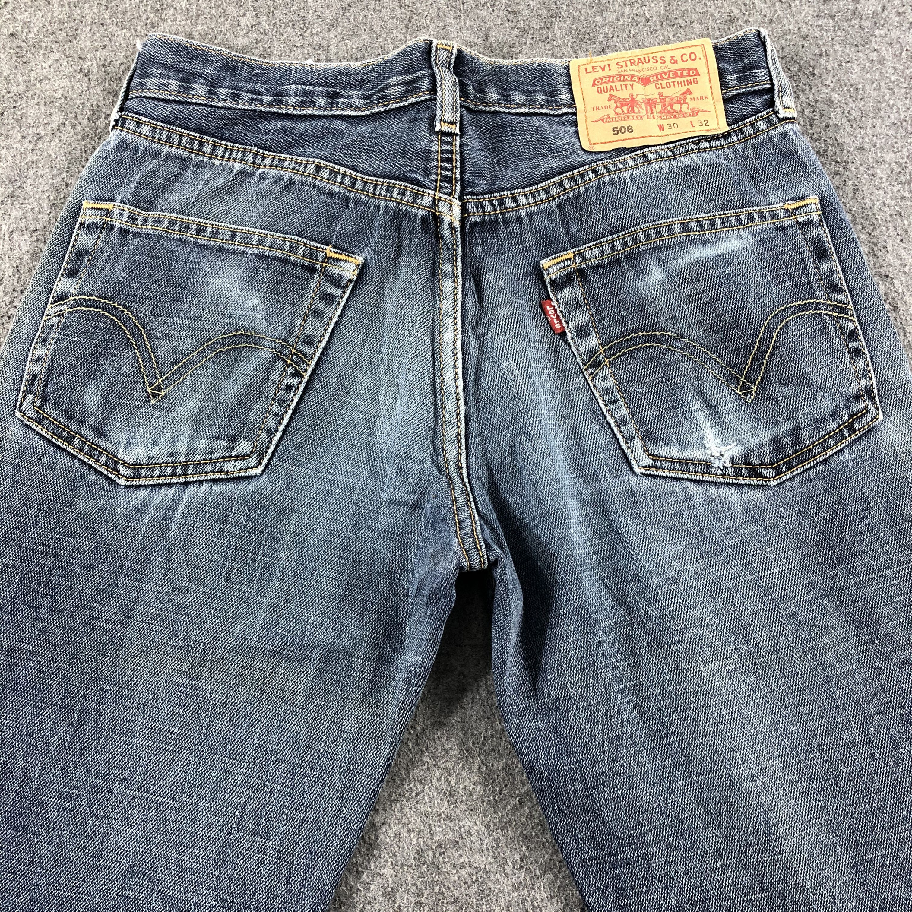 Levi's Vintage Blue Wash Levis 506 Jeans-J2343 Size US 29 - 4 Thumbnail