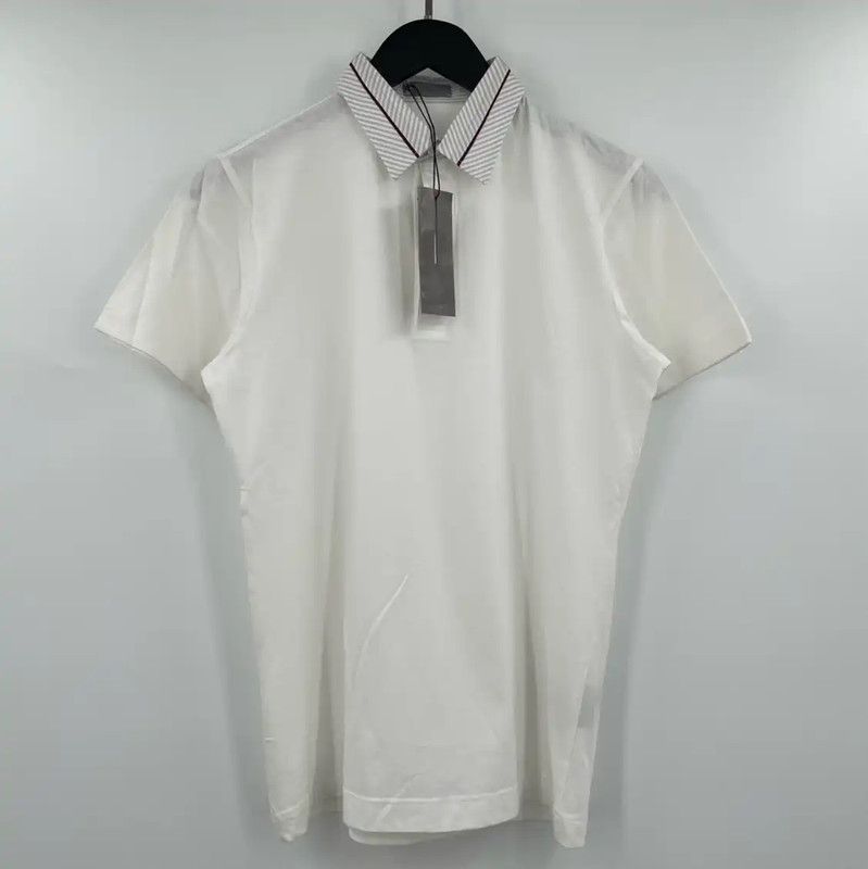 Dior Dior Short Sleeve White Polo Shirt for Men 0089 Size US S / EU 44-46 / 1 - 1 Thumbnail