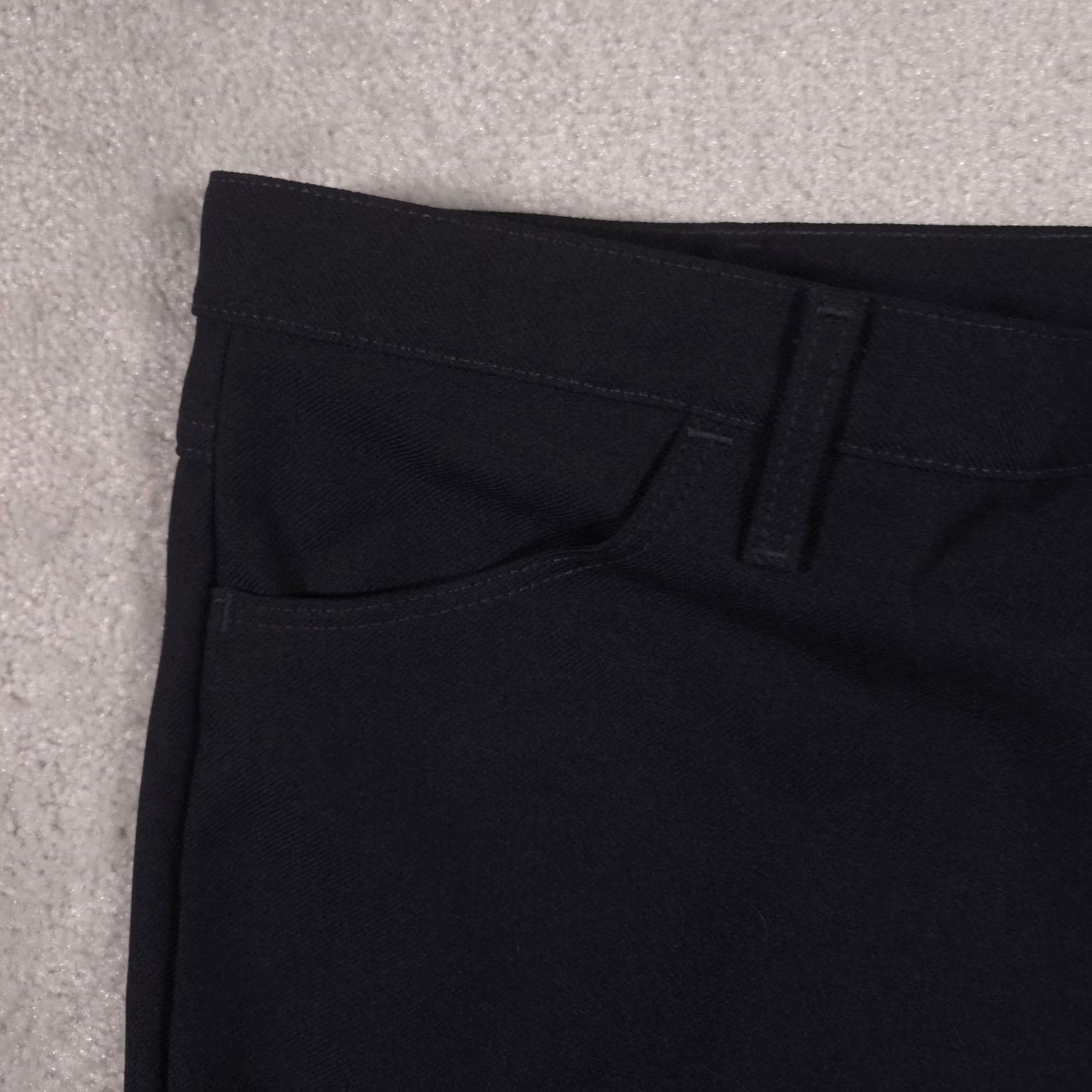 Wrangler Wrangler Pants Mens 42x29 Navy Blue Microfiber Flat Front Straight Leg Casual Size US 42 / EU 58 - 4 Thumbnail