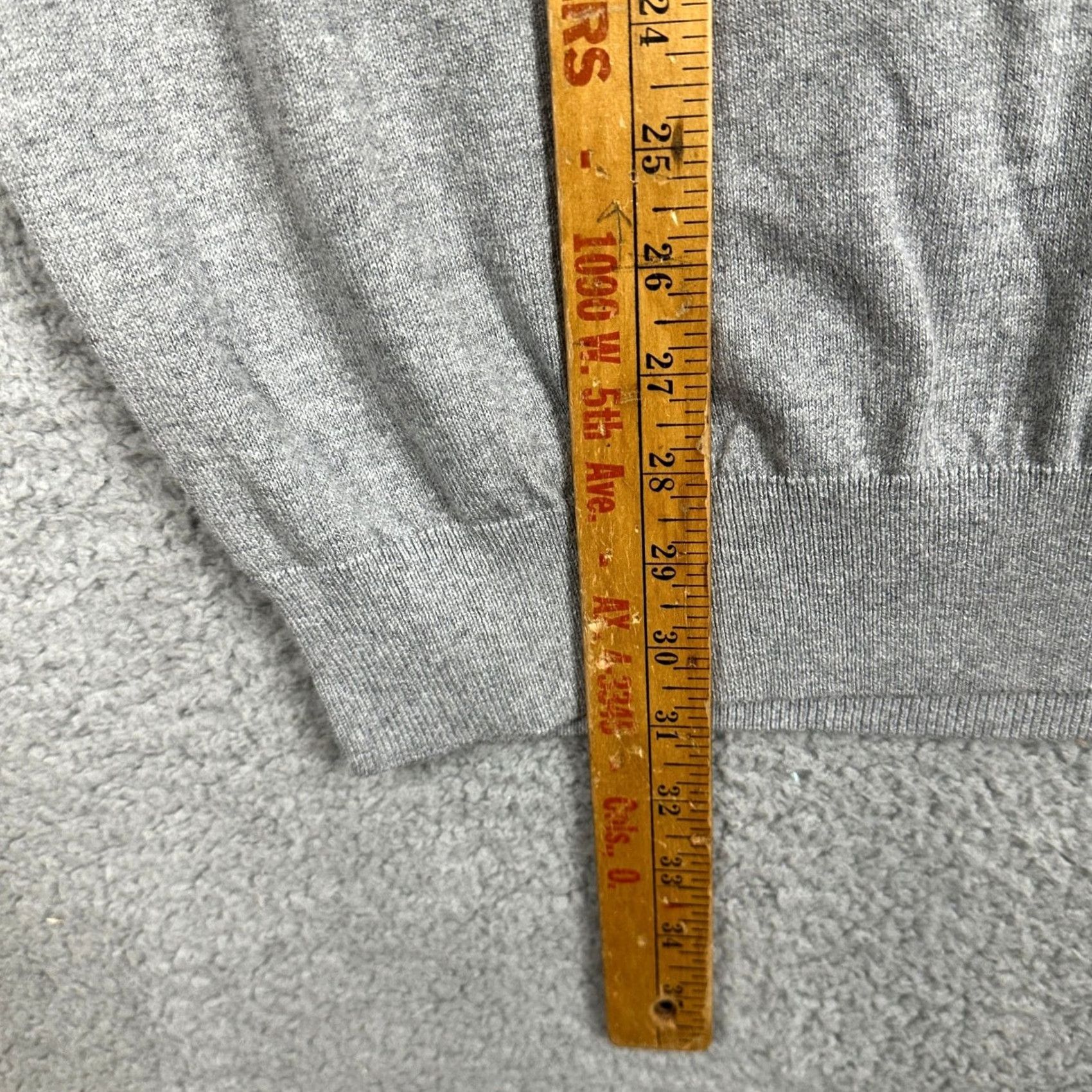 Vintage L.L. Bean Cotton Cashmere Blend Sweater V-Neck Mens XLT Tall Gray Long Sleeve Size US XL / EU 56 / 4 - 7 Thumbnail