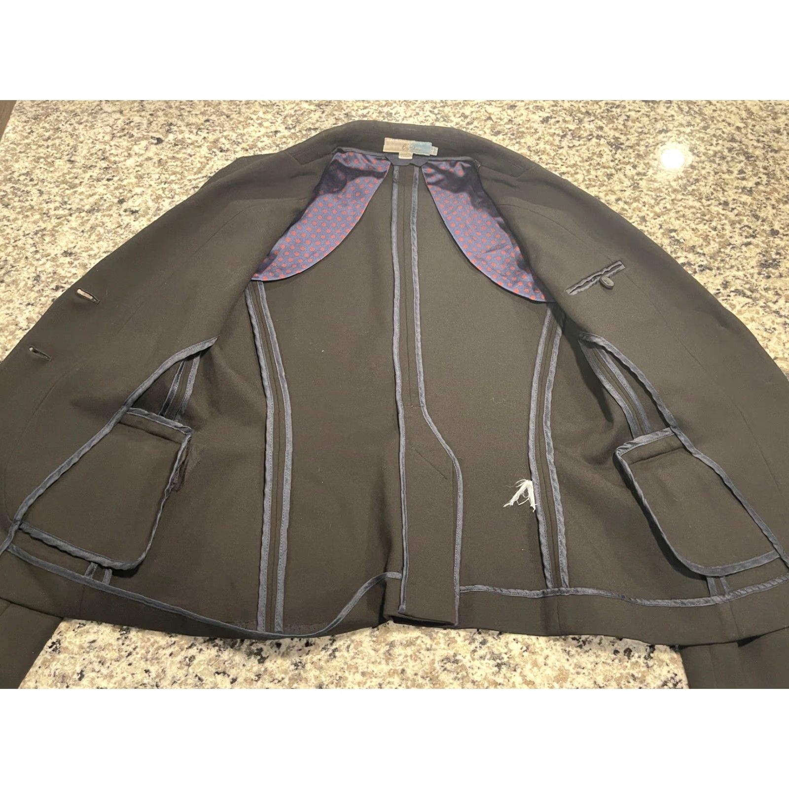 Vintage Boden Blazer Jacket Jersey Stretch Black 6R Womens Blazer Jacket Black Stretch Jersey 6R Women Size M / US 6-8 / IT 42-44 - 7 Thumbnail