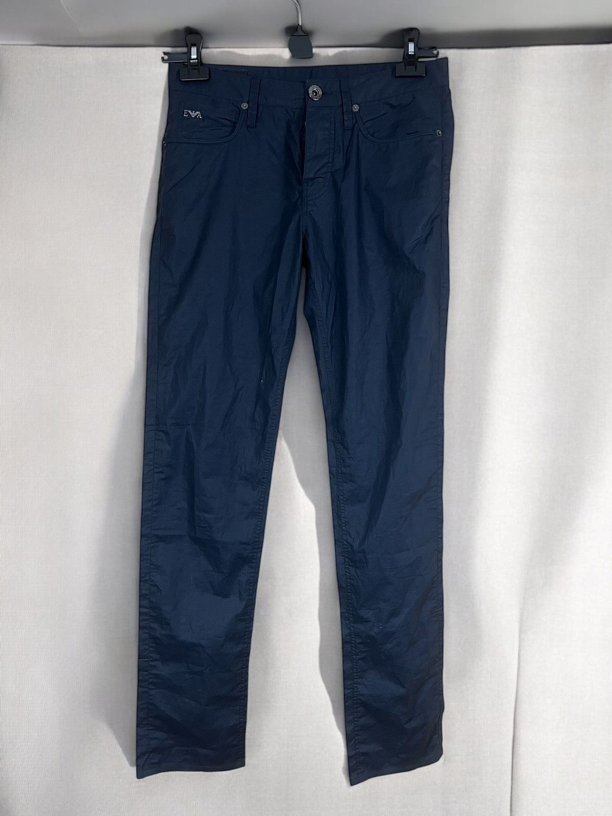 Emporio Armani Emporio Armani Navy Chino Trousers Size 29 Size US 29 - 1 Thumbnail