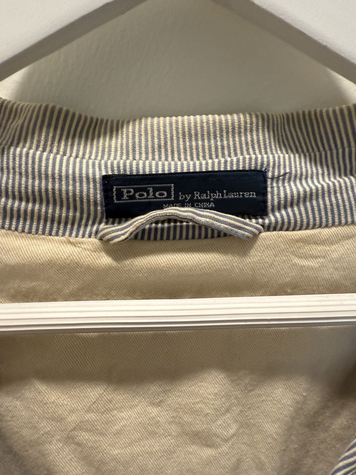 Polo Ralph Lauren RALPH LAUREN HICKORY STRIPE BLAZER Size 44S - 3 Thumbnail