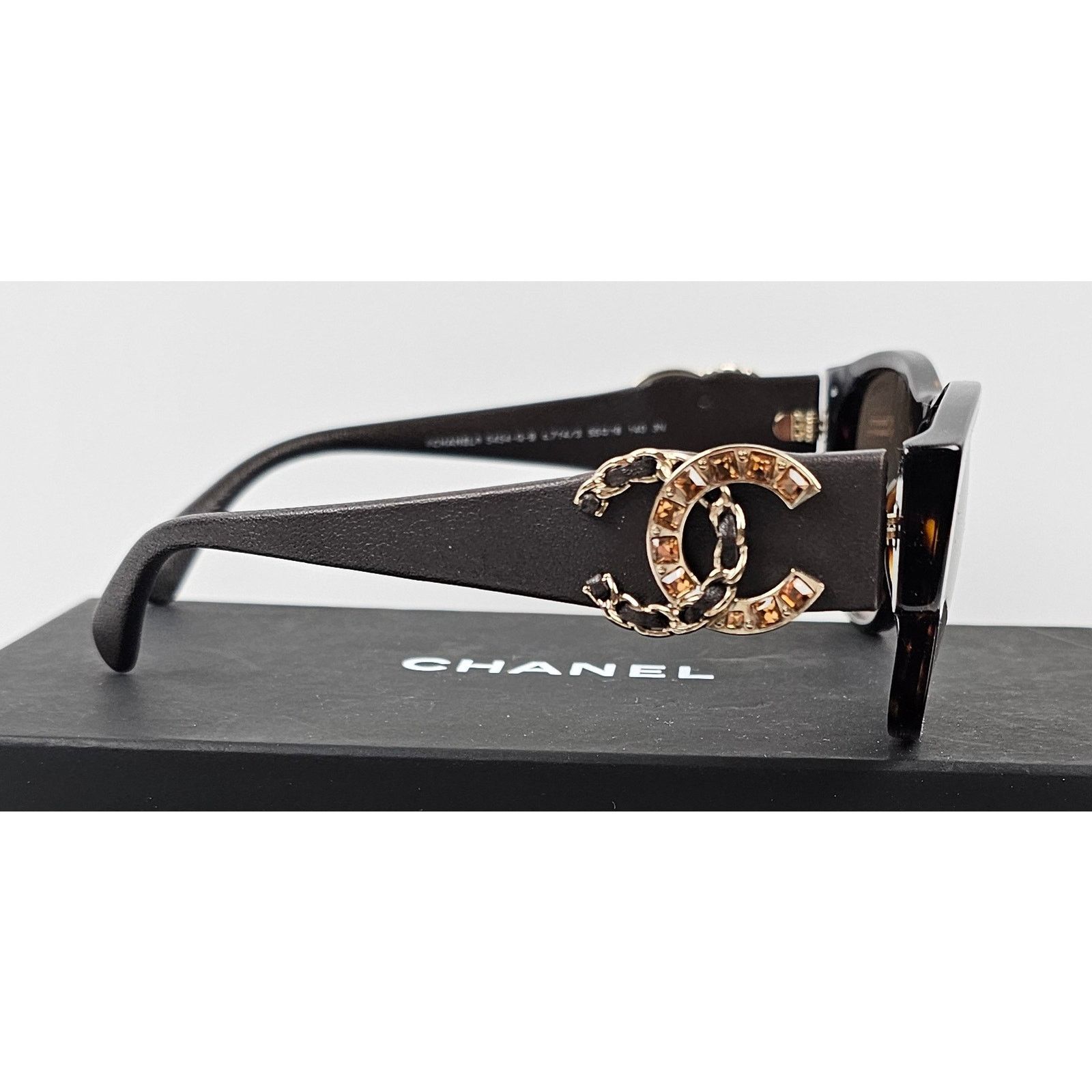 Chanel CHANEL Rectangle DARK HAVANA BROWN Sunglasses Size ONE SIZE - 2 Thumbnail