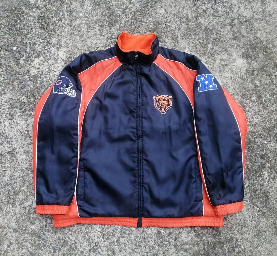 NFL NFL Chicago Bears Reversible Heavy Jacket Size US XL / EU 56 / 4 - 21 Thumbnail