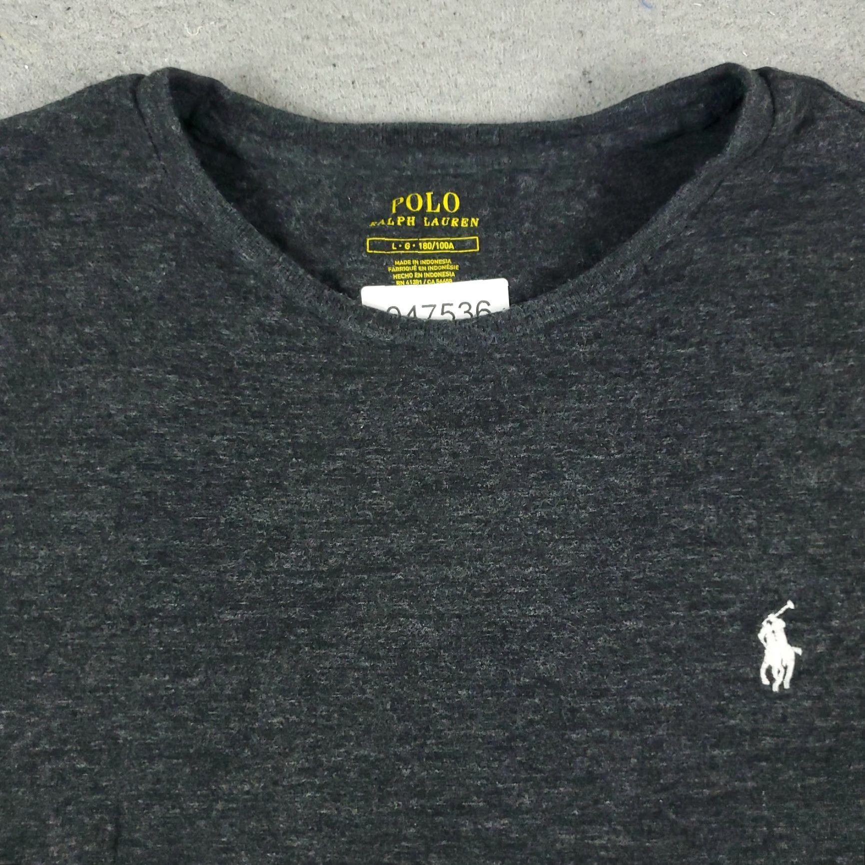 Ralph Lauren Ralph Lauren Casual T-Shirt Mens Large Gray Short Sleeve Crew Neck Logo Sports Size US L / EU 52-54 / 3 - 3 Thumbnail