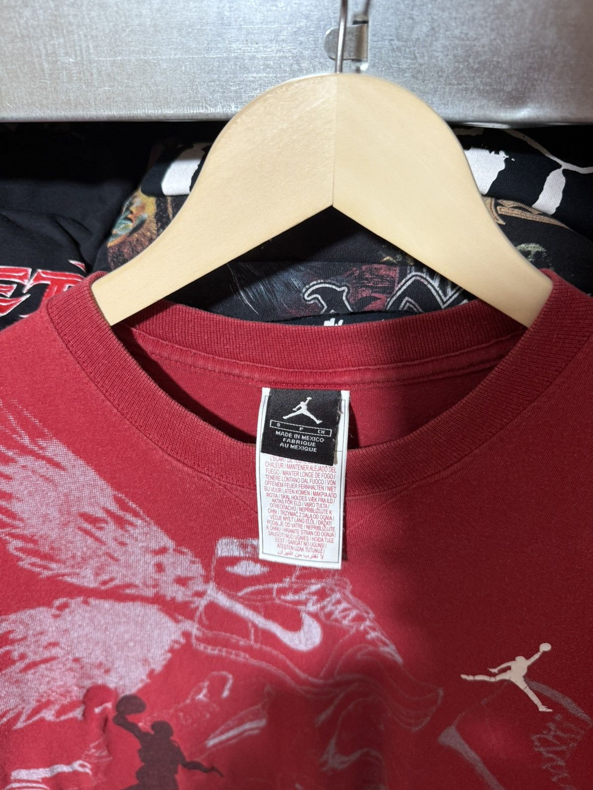 Jordan Brand Vintage 2000’s Nike Air Jordan Shoes Basketball AOP T-Shirt Size US S / EU 44-46 / 1 - 6 Thumbnail