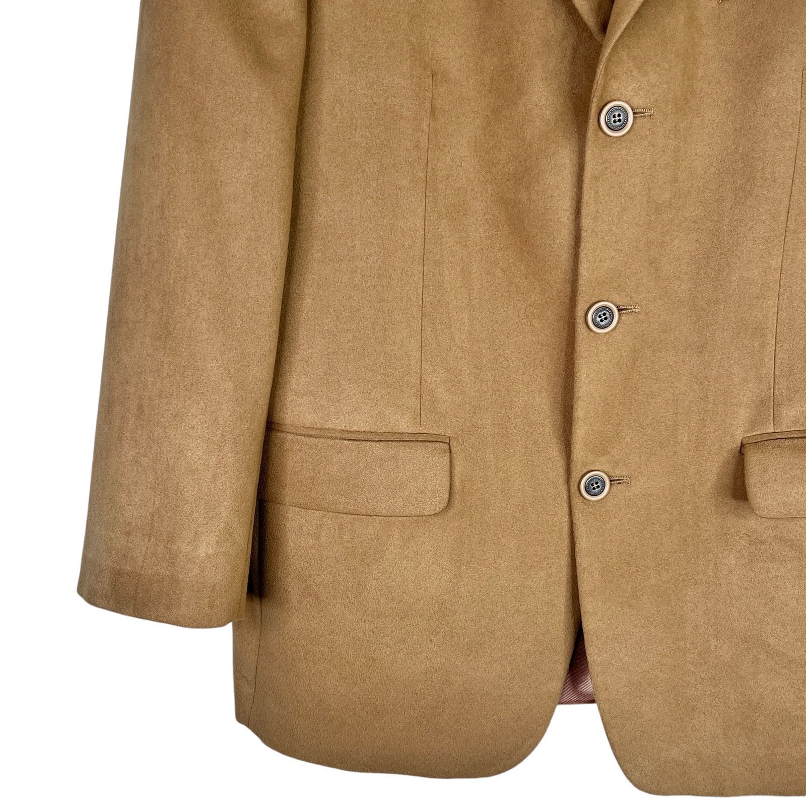 Andrew Fezza Andrew Fezza Fusion Blazer 40R Camel Tan Soft Size 40R - 4 Thumbnail